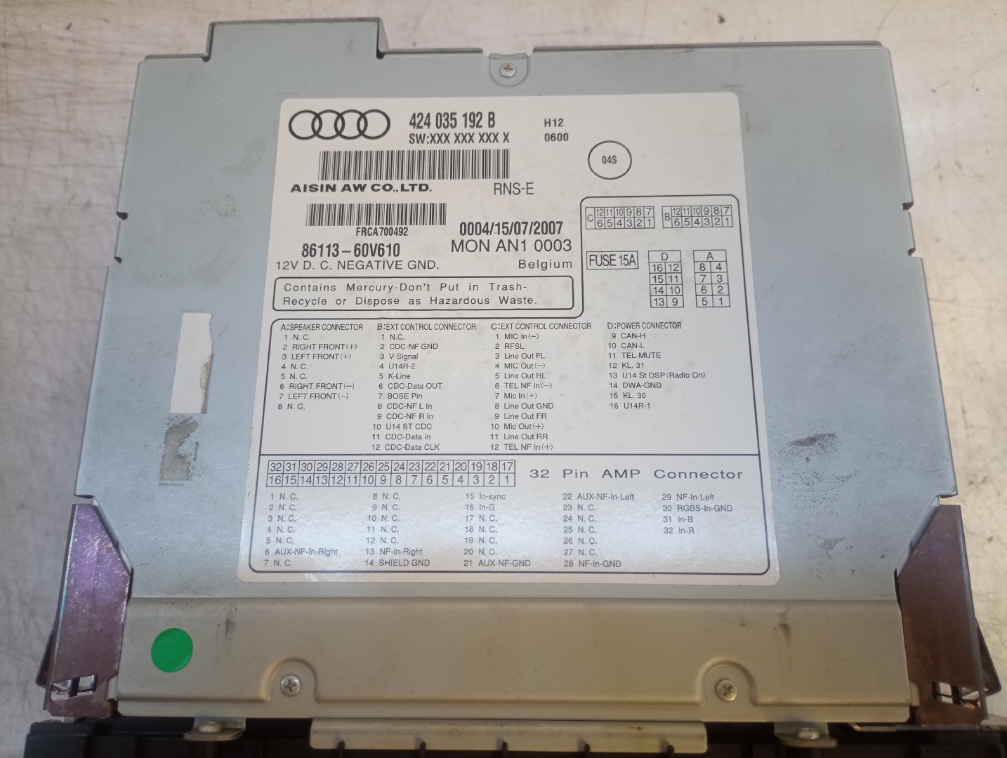 Auto-Rádio AUDI R8 (422, 423) | 07 - 15 Imagem-3