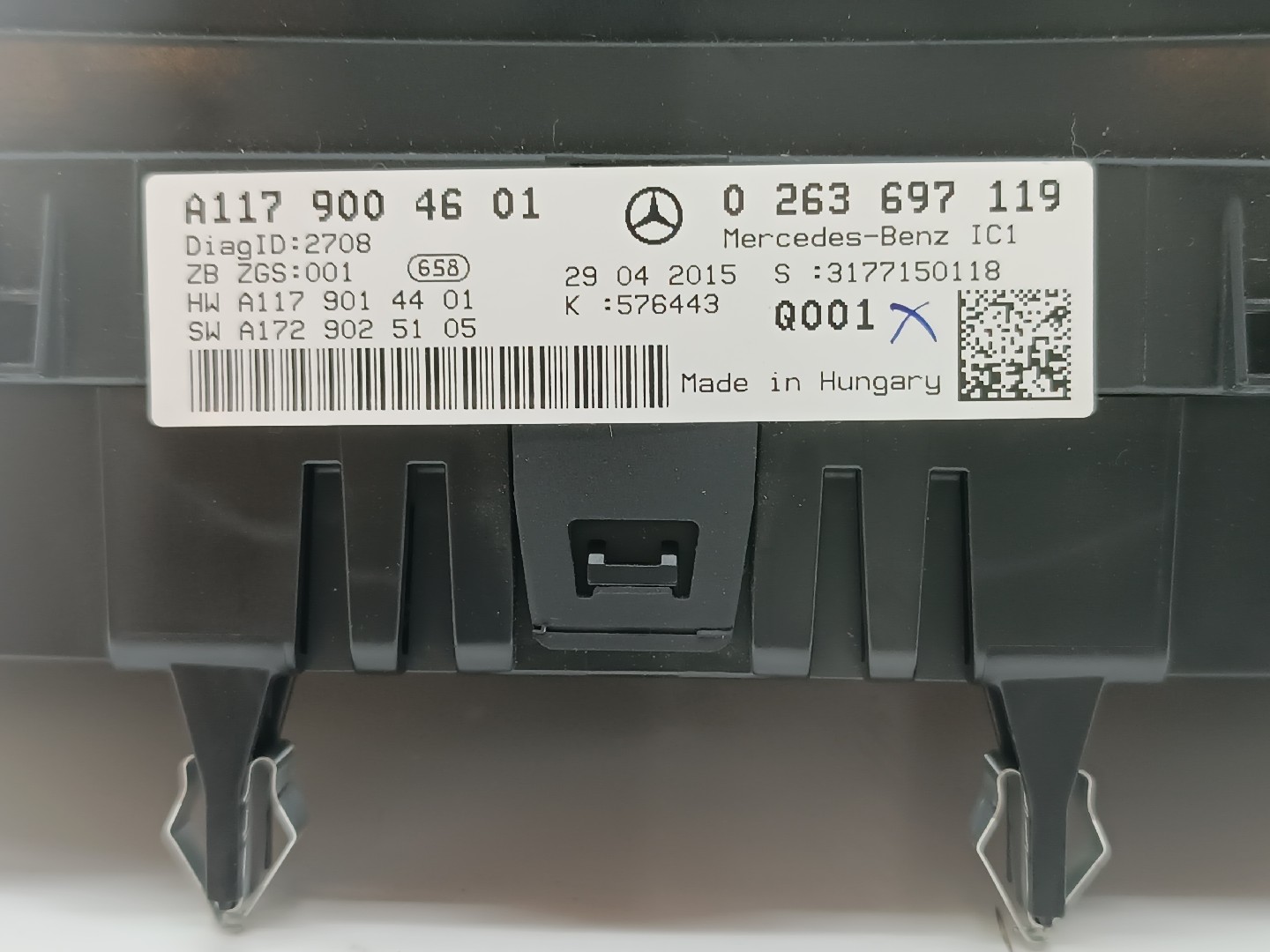 Quadrante MERCEDES-BENZ CLA Shooting Brake (X117) | 15 - 19