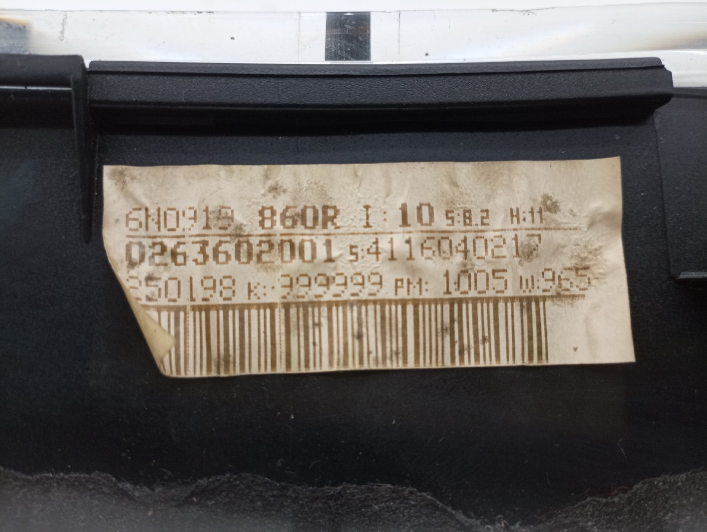 Quadrante VOLKSWAGEN POLO (6N1) | 94 - 99 Imagem-4