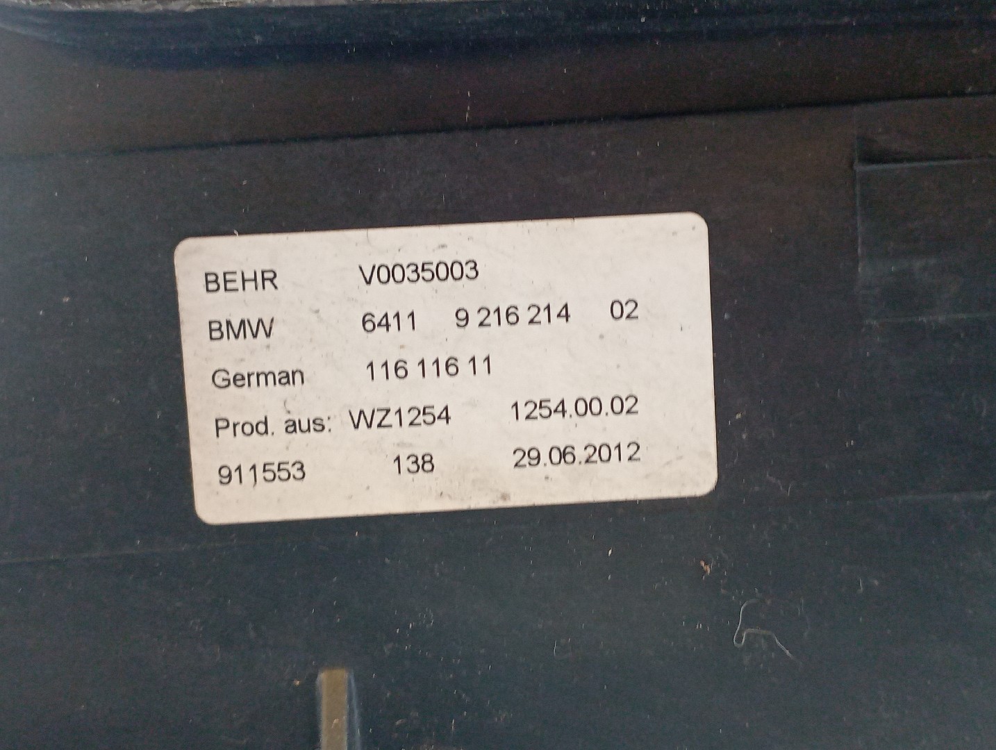 Motor da Climatizaçao / Sofagem BMW 5 (F10) | 09 - 16 Imagem-1