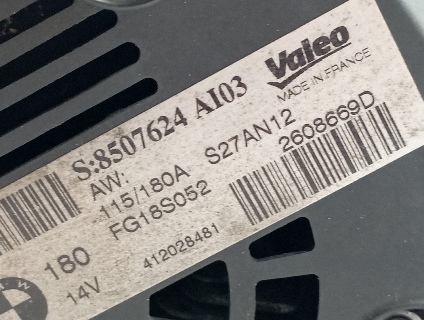 Alternador BMW 5 (F10) | 09 - 16 Imagem-4