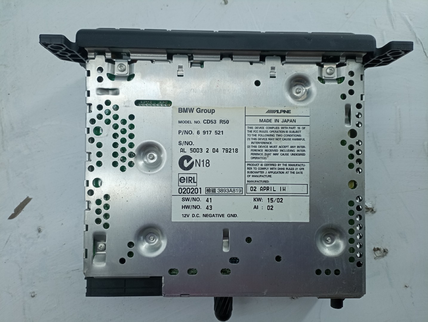 Rádio MINI MINI (R50, R53) | 01 - 06 Imagem-2