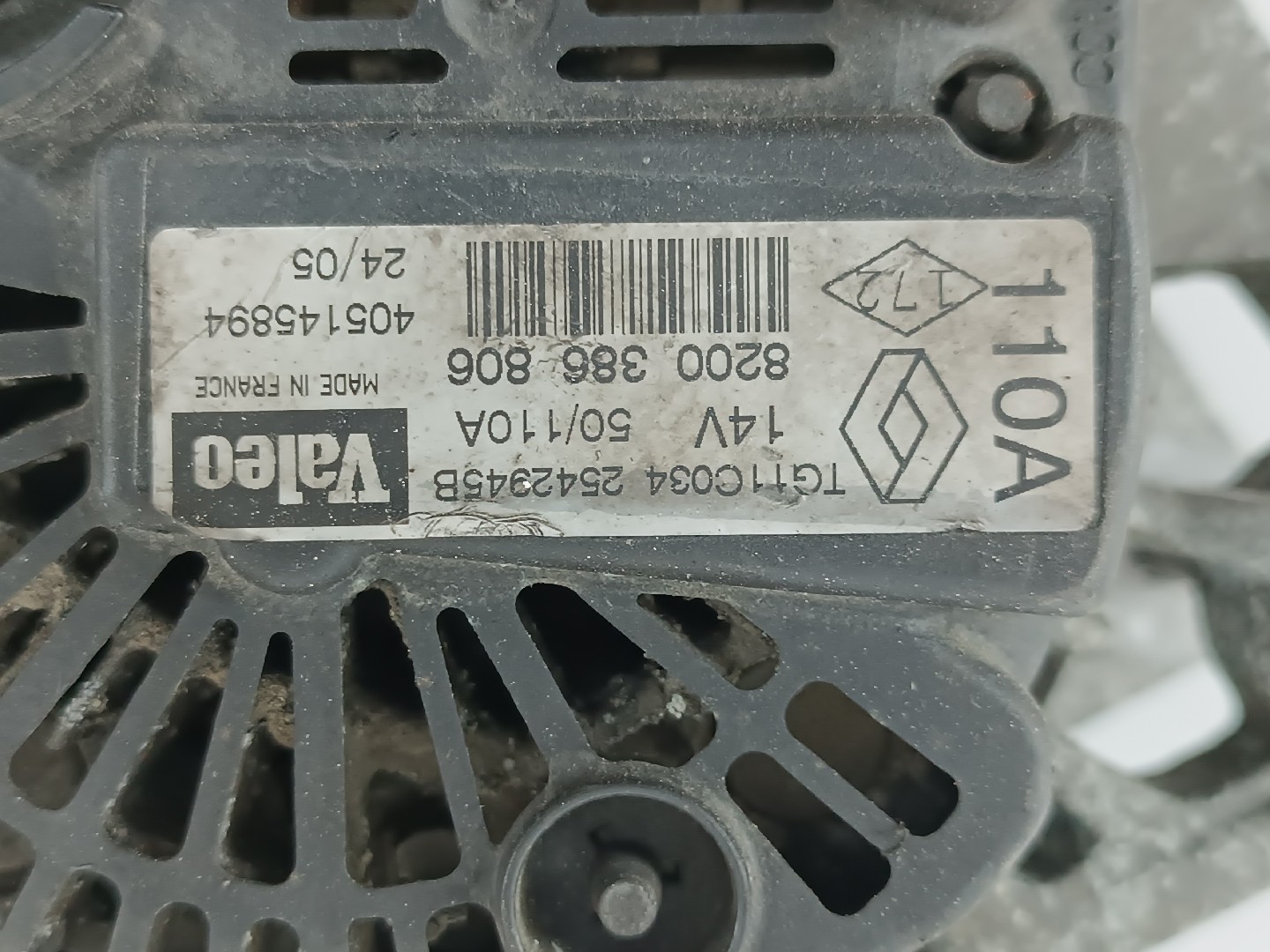 Alternador RENAULT CLIO II Caixa (SB0/1/2_) | 98 -  Imagem-2