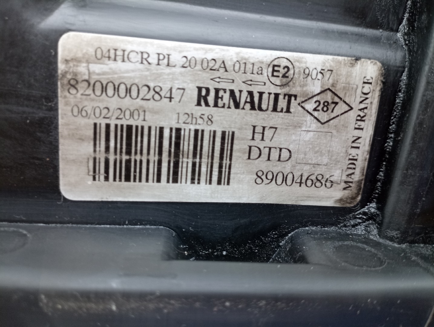 Ótica Direita RENAULT LAGUNA II (BG0/1_) | 01 - 07 Imagem-4