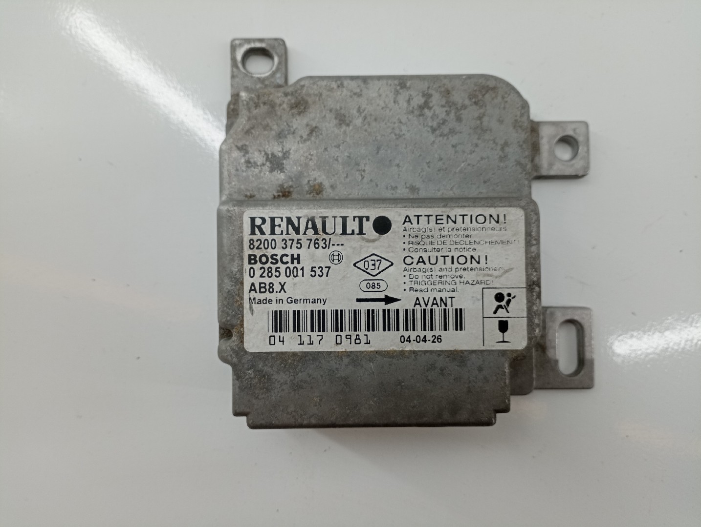 Centralina des coussins gonflables RENAULT CLIO II Caixa (SB0/1/2_) | 98 -  Imagem-3