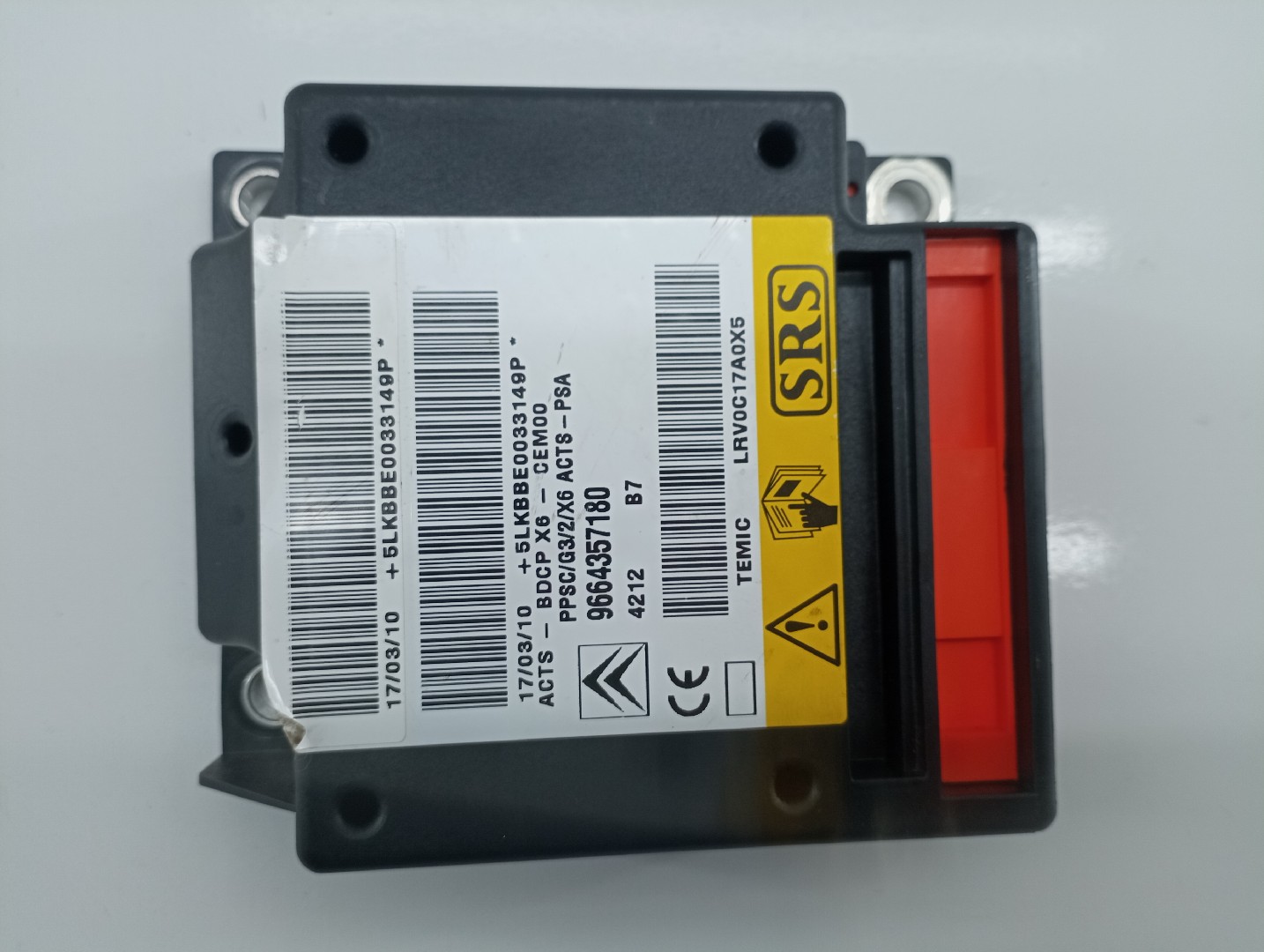 Centralina des coussins gonflables CITROEN C6 (TD_) | 05 - 12 Imagem-4