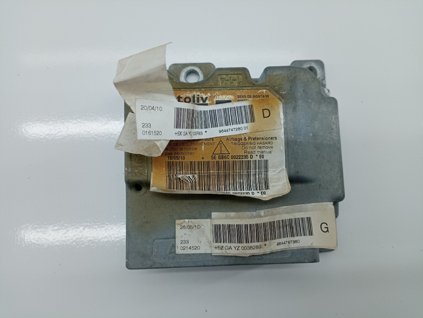 Centralina des coussins gonflables CITROEN C6 (TD_) | 05 - 12