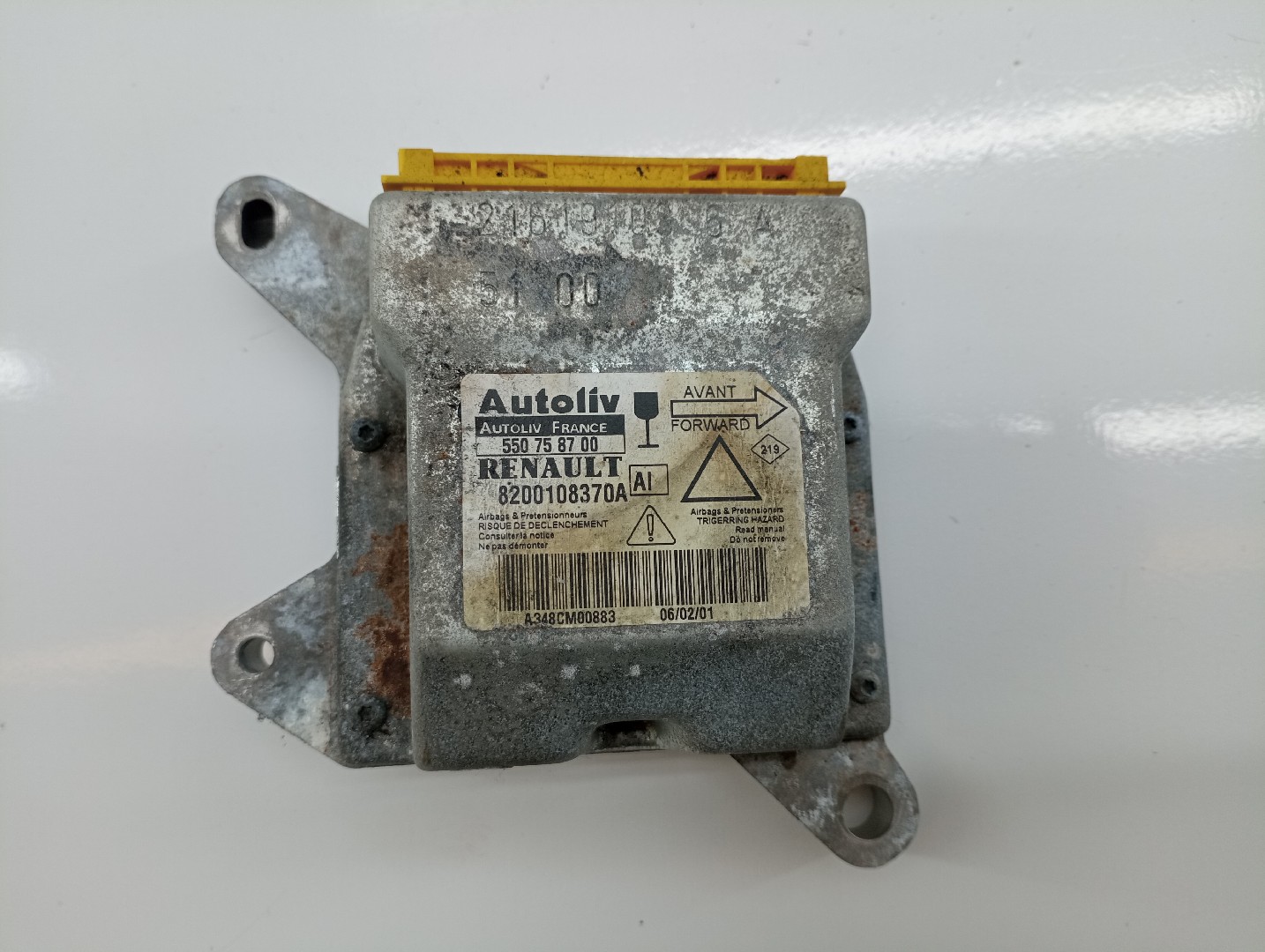Centralina des coussins gonflables RENAULT LAGUNA II Grandtour (KG0/1_) | 01 - 07