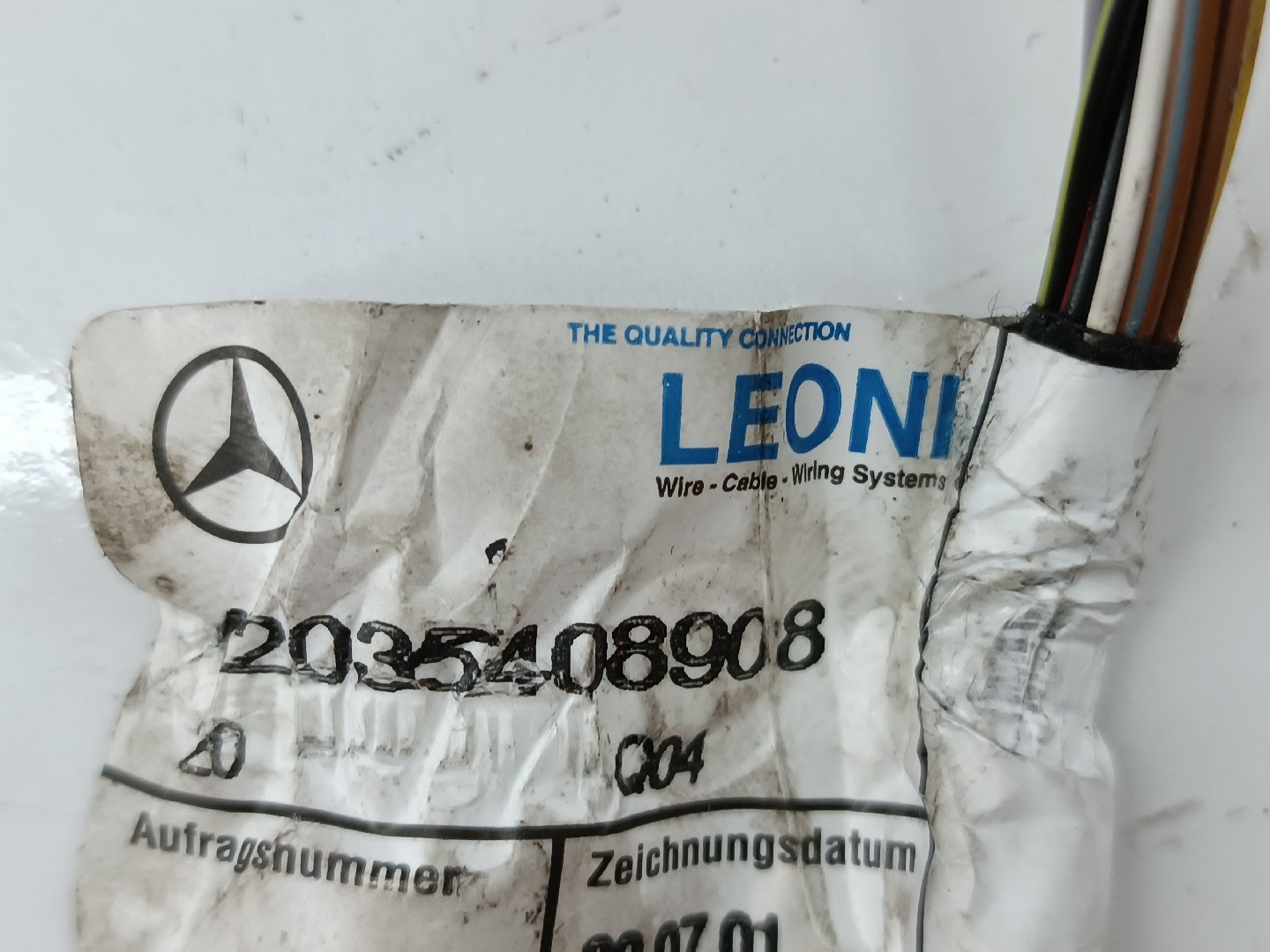 Instalação Eletrica da Porta Frente MERCEDES-BENZ C-CLASS T-Model (S203) | 01 - 07 Imagem-1