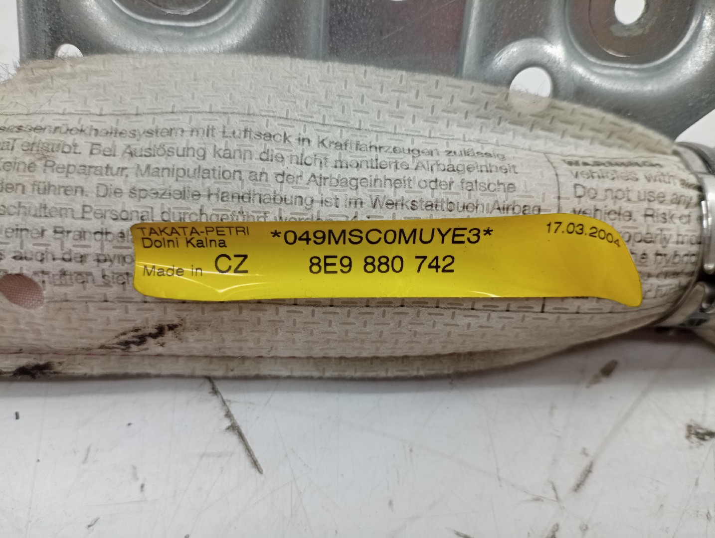 Airbag de cortina direito esquerdo AUDI A4 Avant (8E5, B6) | 00 - 05 Imagem-1