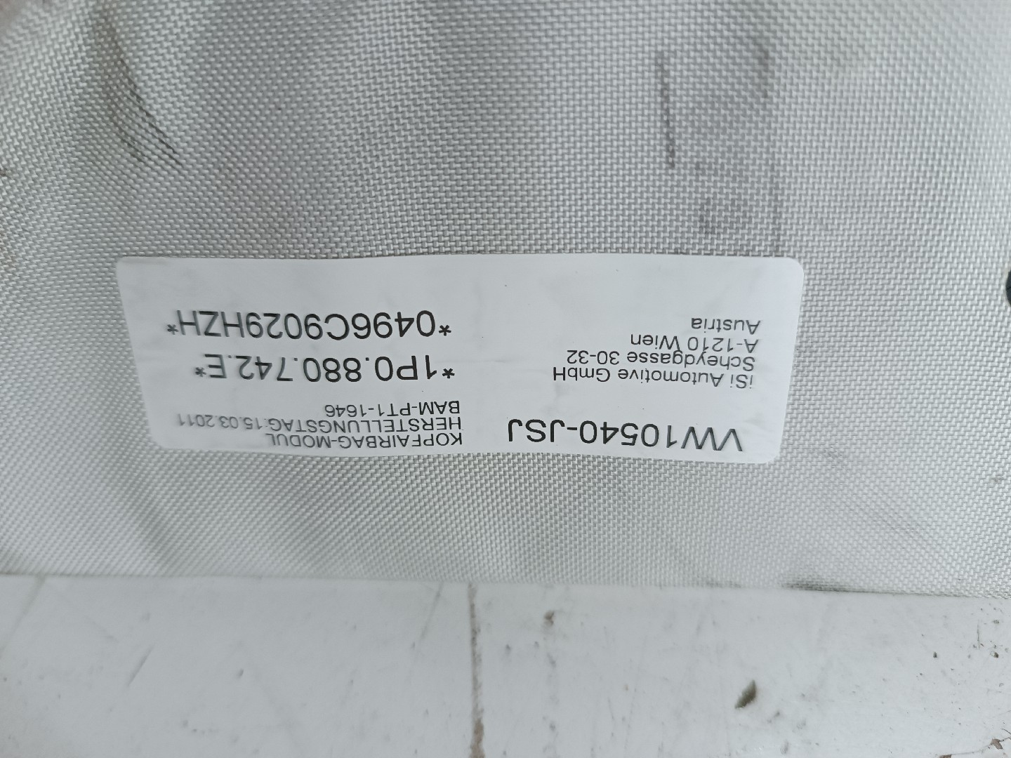 Cortina de airbag direita SEAT LEON (1P1) | 05 - 13 Imagem-1