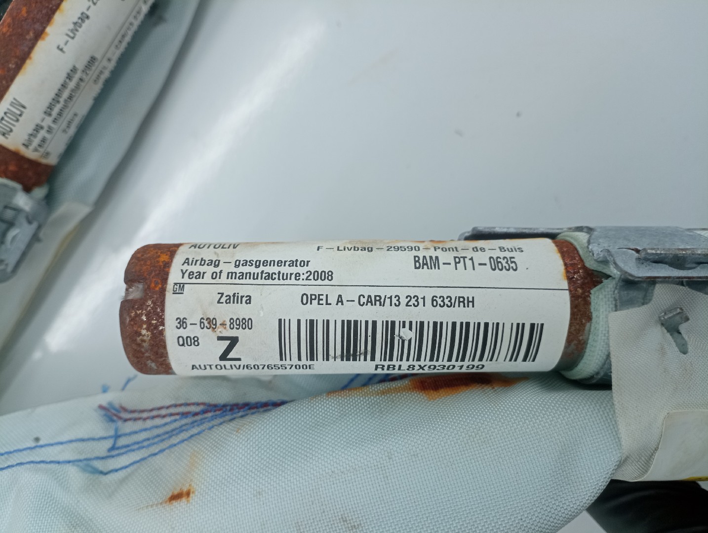 Airbag de cortina direito esquerdo OPEL ZAFIRA / ZAFIRA FAMILY B (A05) | 05 - 19 Imagem-2