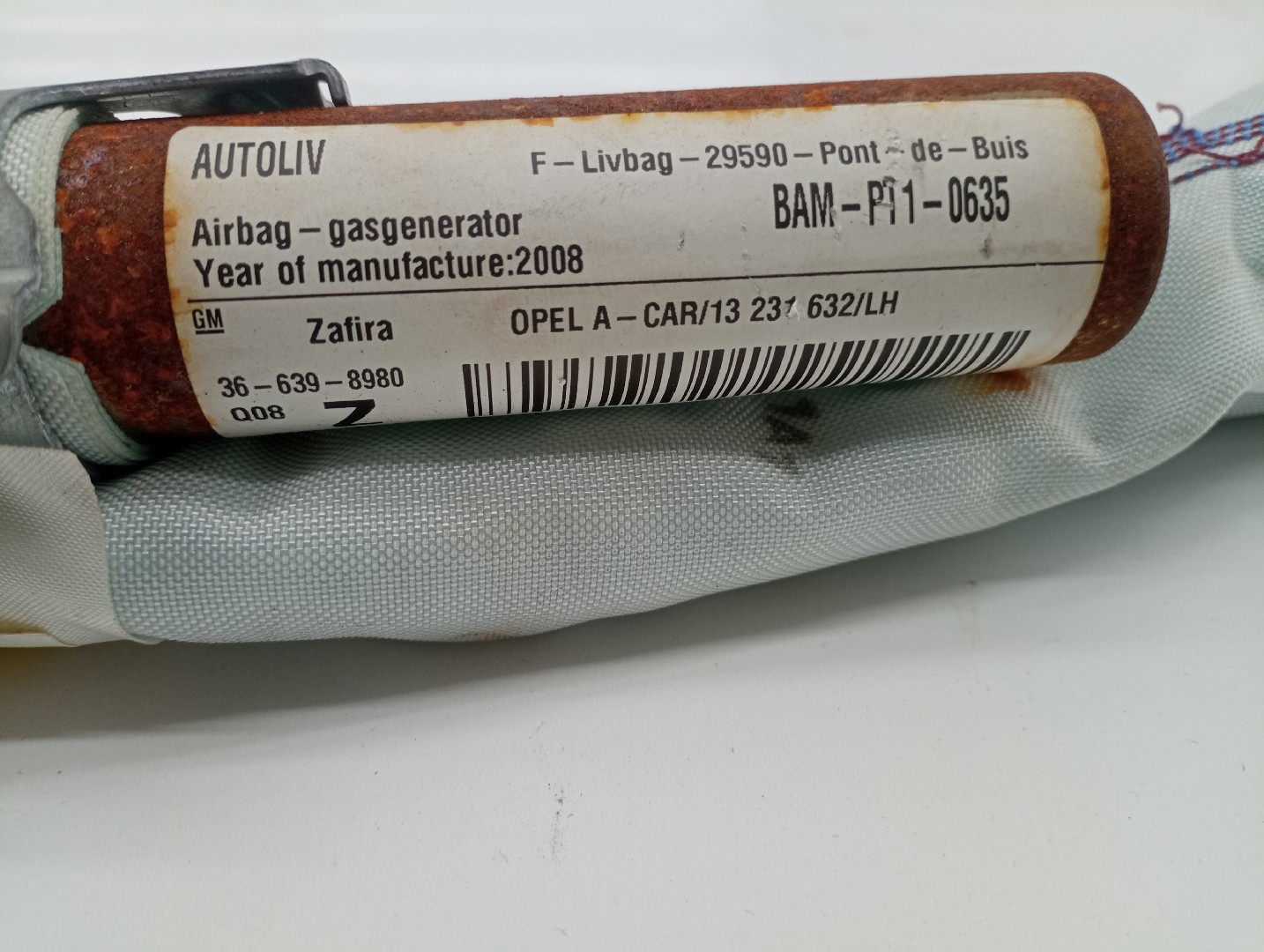 Airbag de cortina direito esquerdo OPEL ZAFIRA / ZAFIRA FAMILY B (A05) | 05 - 19 Imagem-1