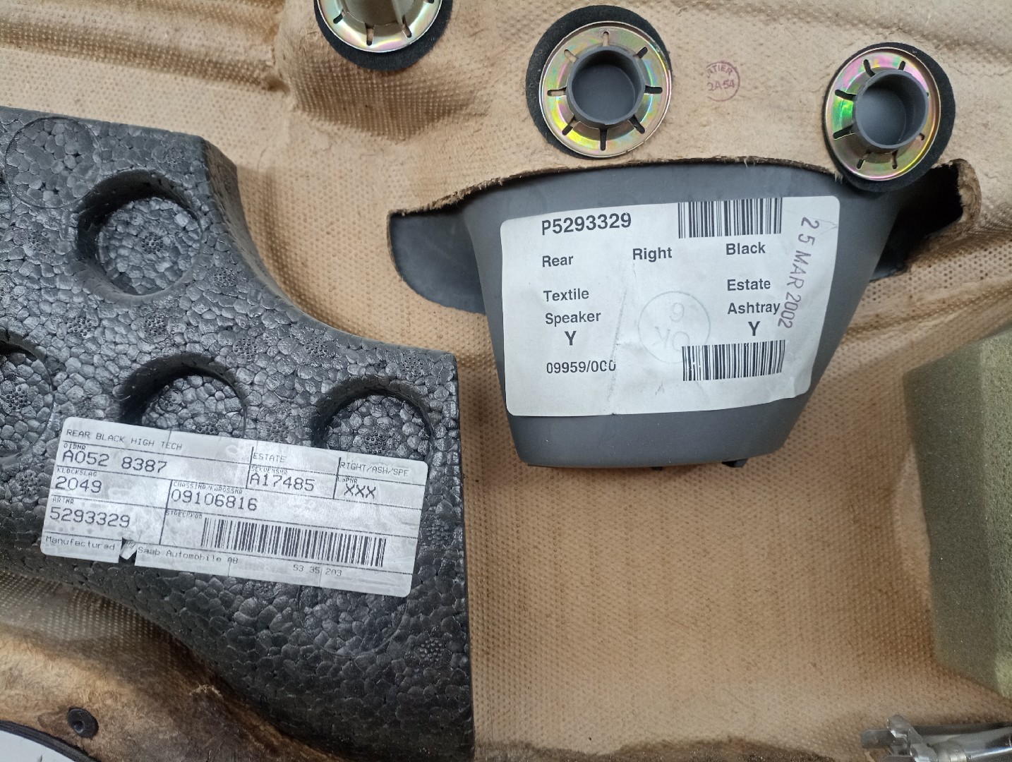 Quartela de porta trás direita SAAB 9-5 (YS3E) | 97 - 09 Imagem-3