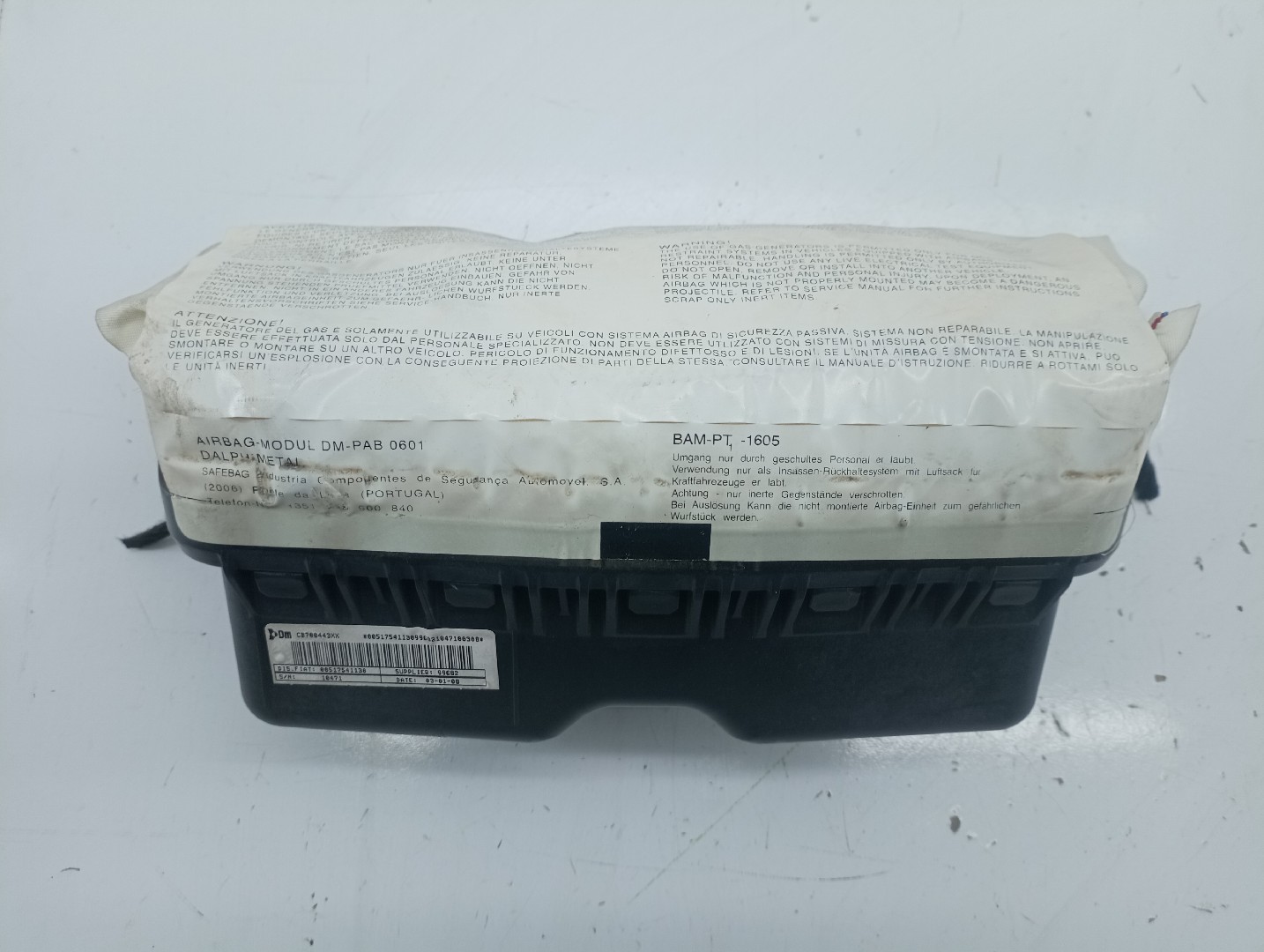 Airbag Passageiro FIAT GRANDE PUNTO (199_) | 05 - 