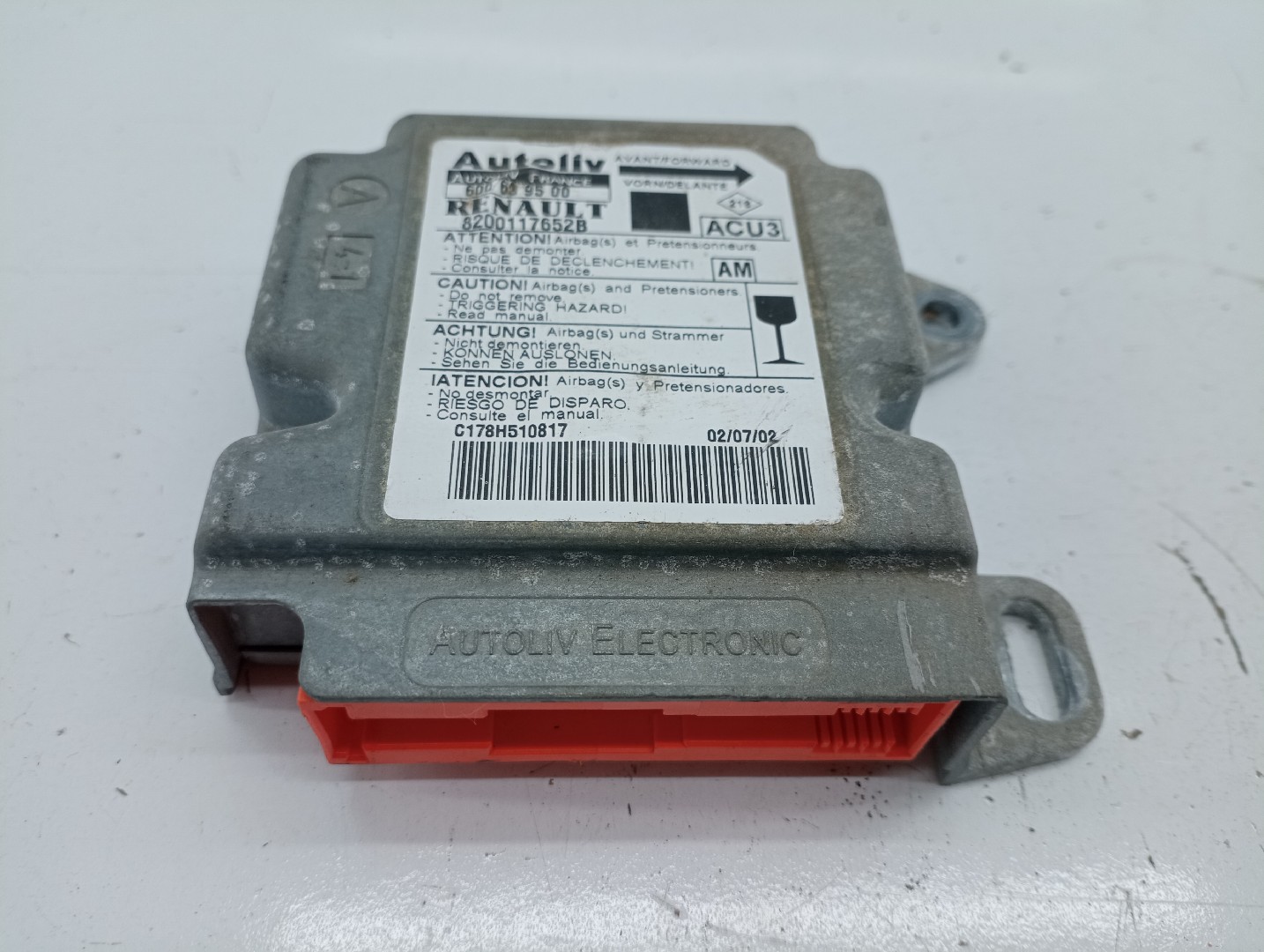 Centralina des coussins gonflables RENAULT MEGANE Scenic (JA0/1_) | 96 - 01 Imagem-4