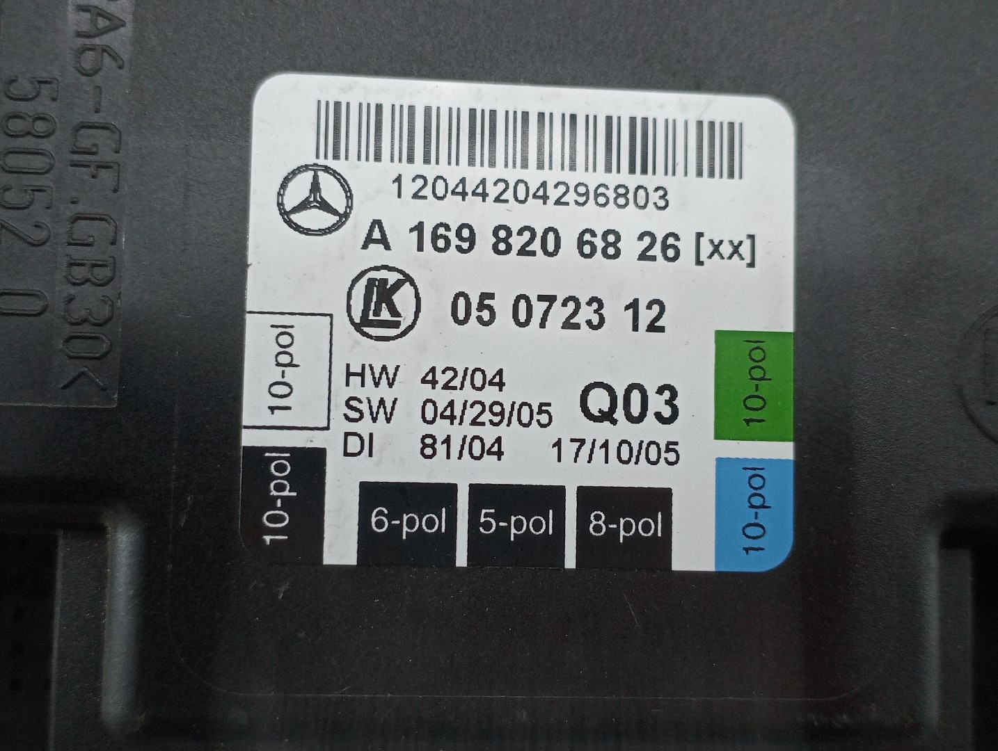 Unidade de control MERCEDES-BENZ A-CLASS (W168) | 97 - 05 Imagem-1
