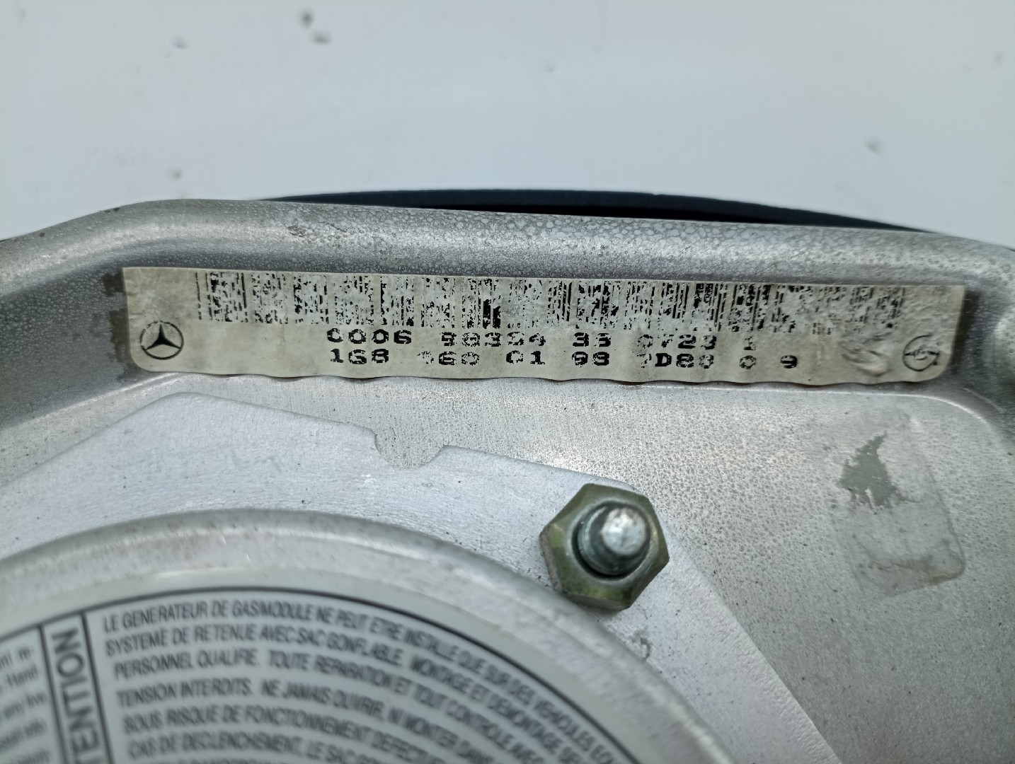 Air Bag Gauche MERCEDES-BENZ A-CLASS (W168) | 97 - 05 Imagem-2