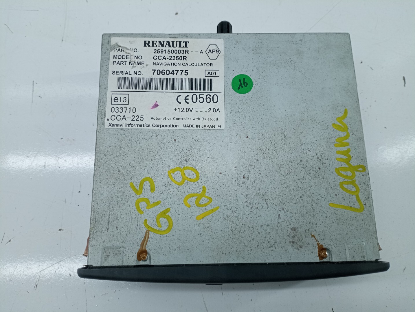 Leitor de GPS RENAULT LAGUNA III Sport Tourer (KT0/1) | 07 - 15 Imagem-1