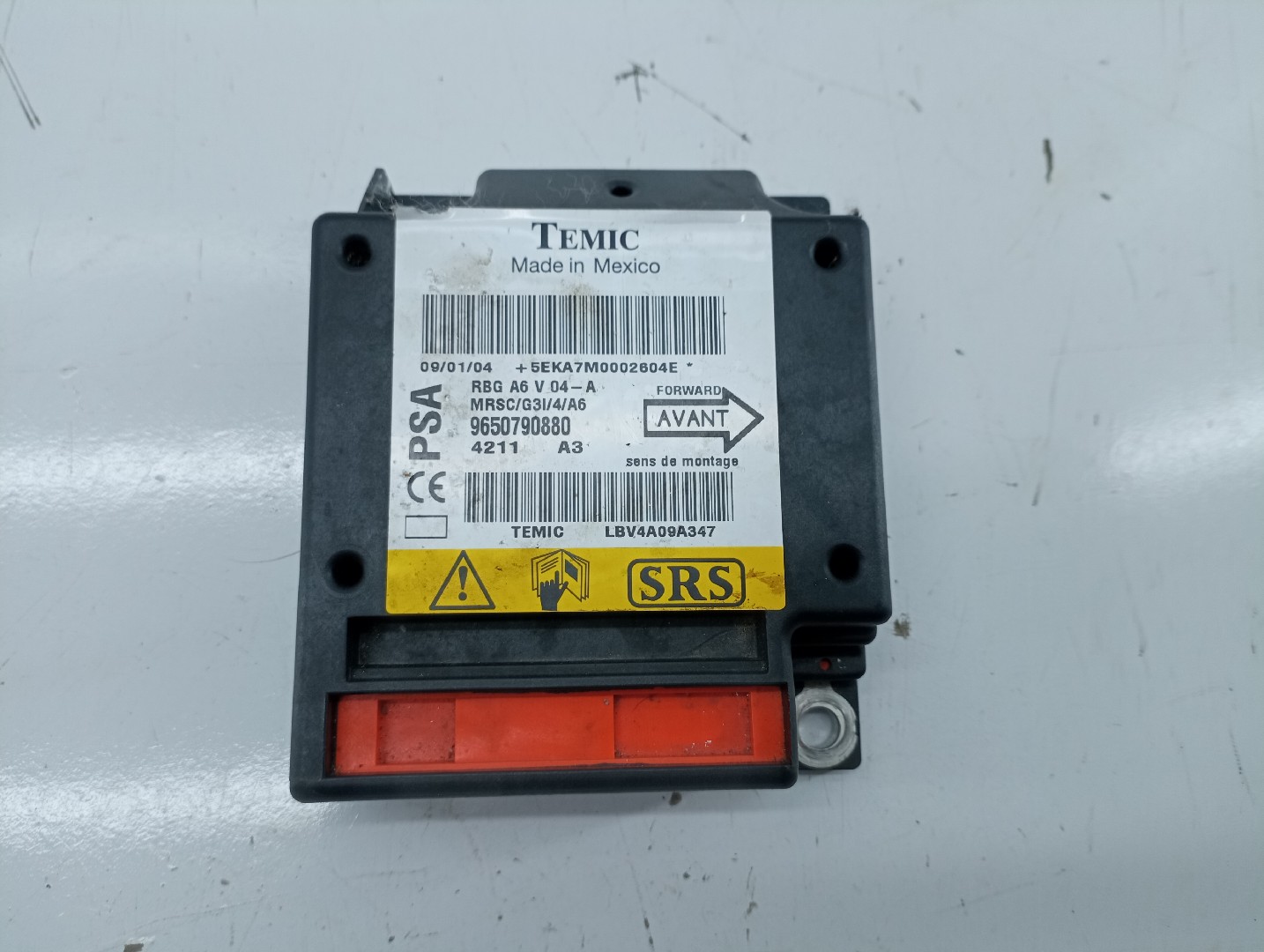 Centralina des coussins gonflables CITROEN C2 ENTERPRISE (JG_) | 03 - 09