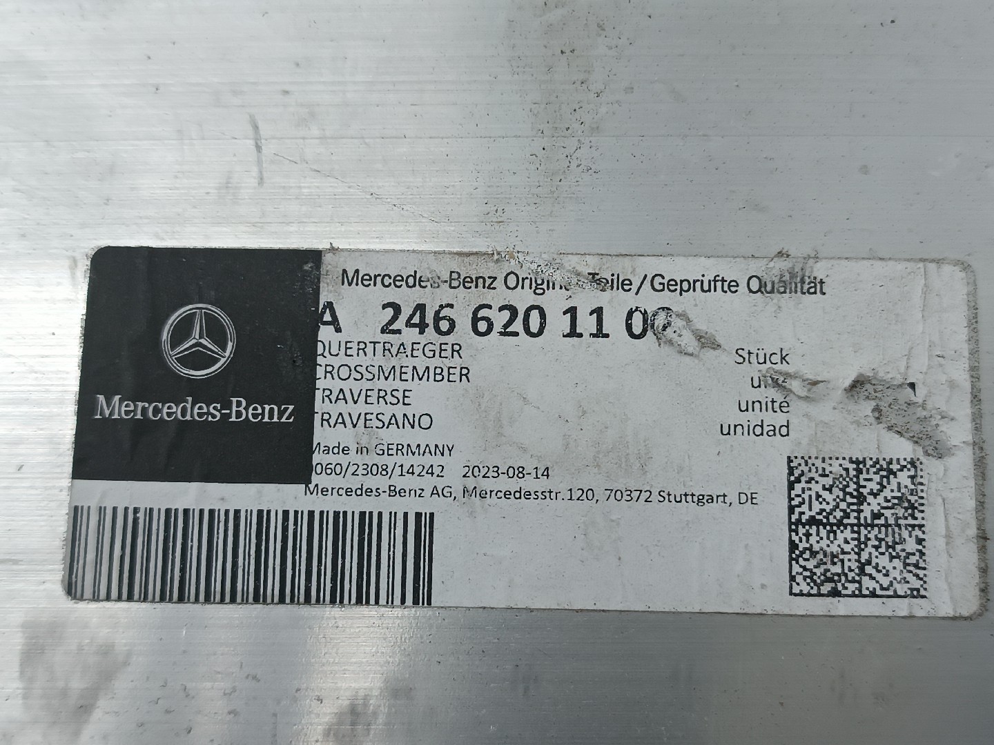 Reforço do para-choques Frente MERCEDES-BENZ B-CLASS (W246, W242) | 11 - 18 Imagem-2