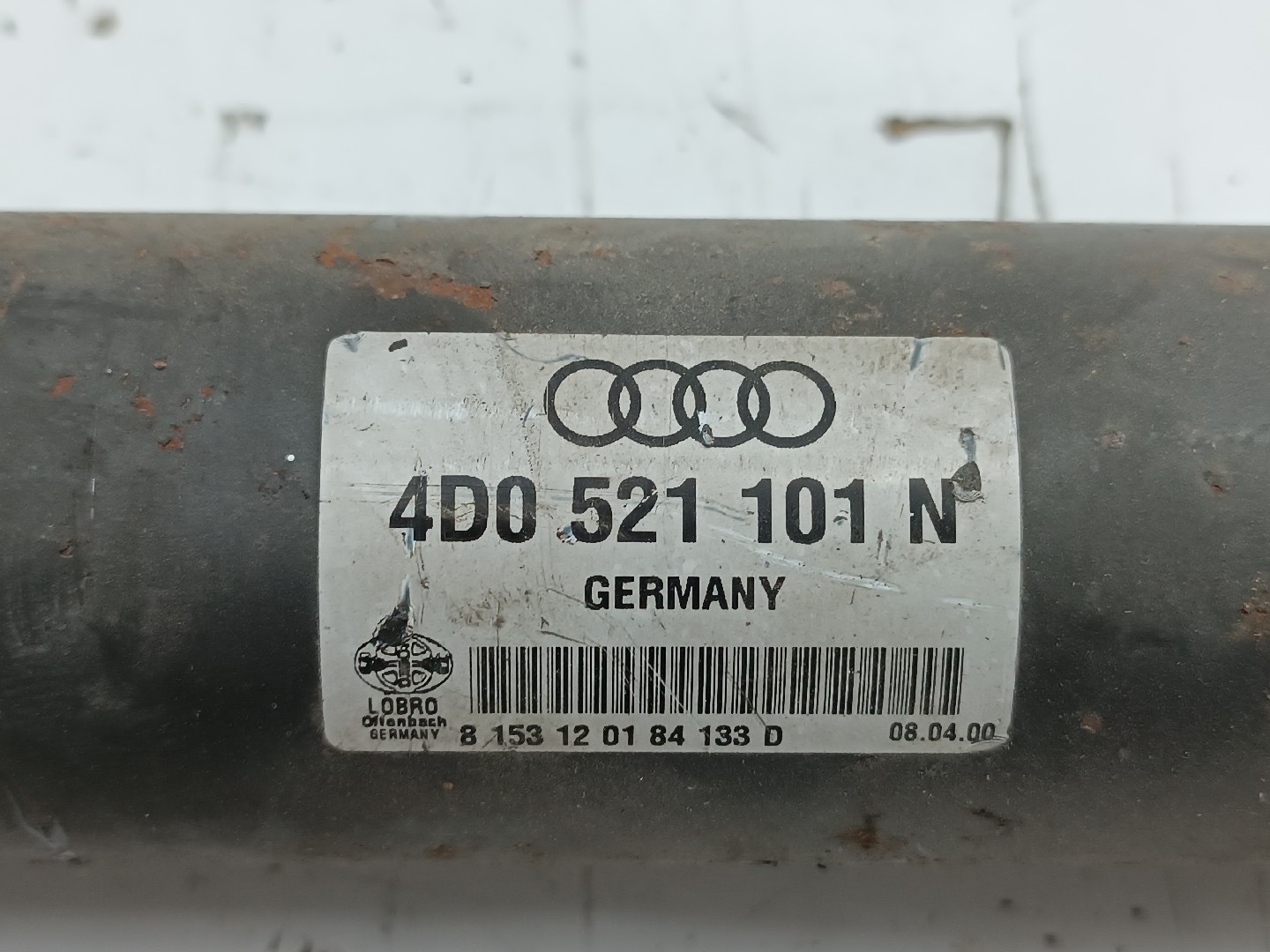Transmissão Central AUDI A8 (4D2, 4D8) | 94 - 05 Imagem-1