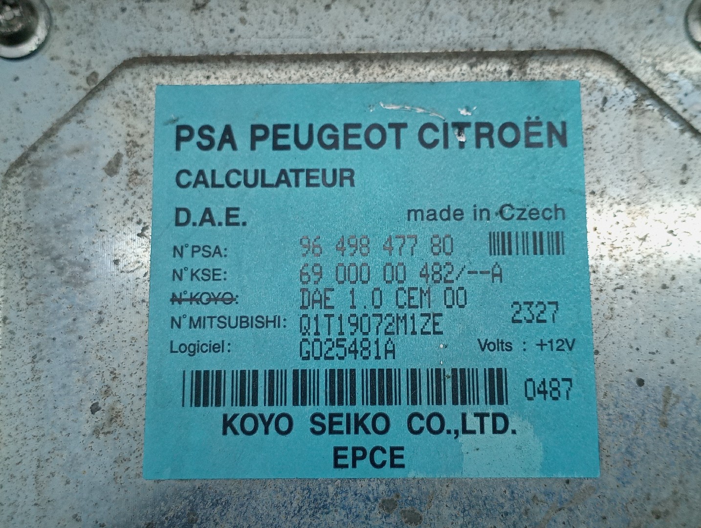 Centralina Direção assistida CITROEN C3 I (FC_, FN_) | 02 -  Imagem-1