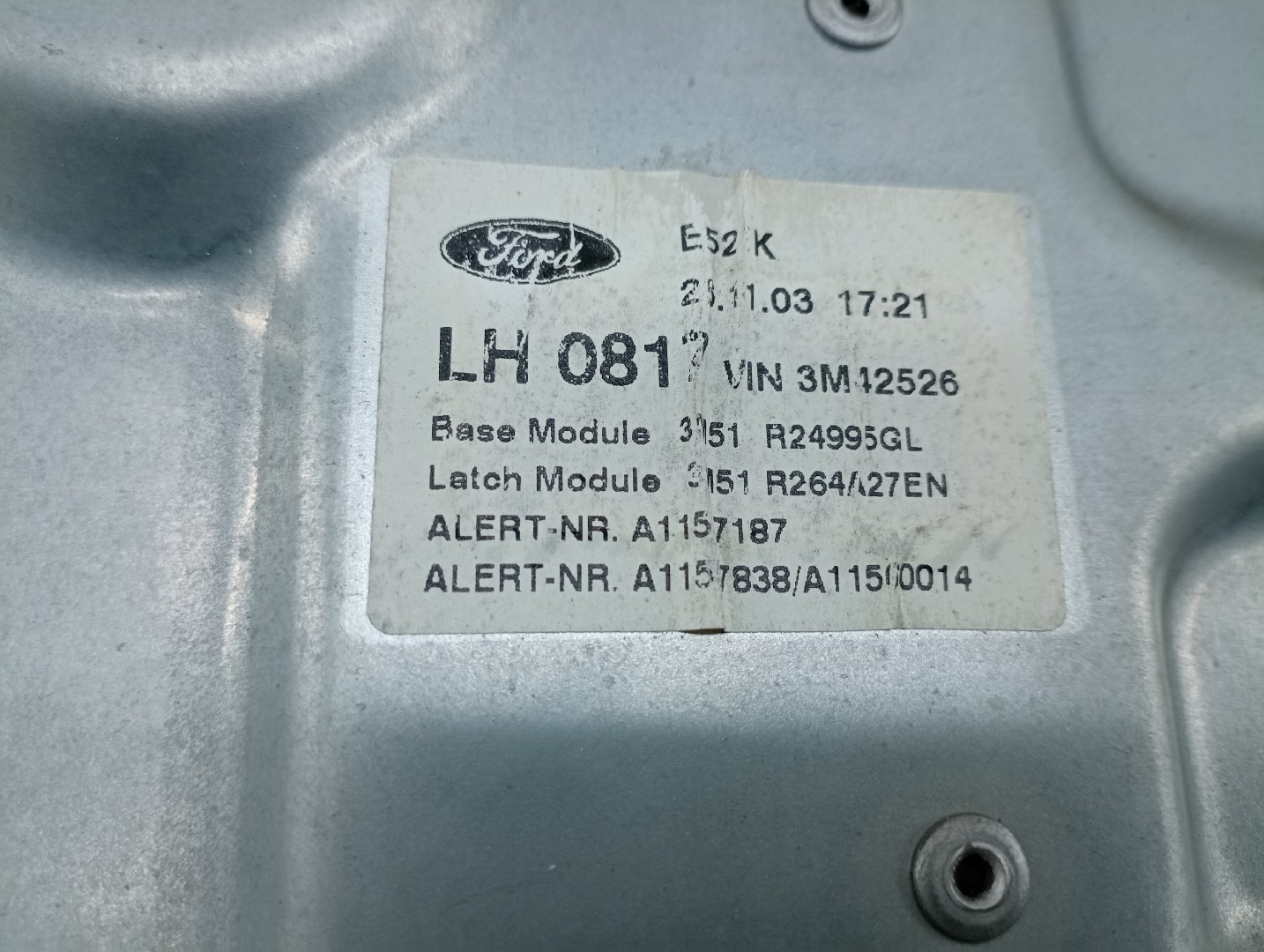 Mecanismo do vidro trás esquerdo FORD C-MAX (DM2) | 07 - 10 Imagem-2