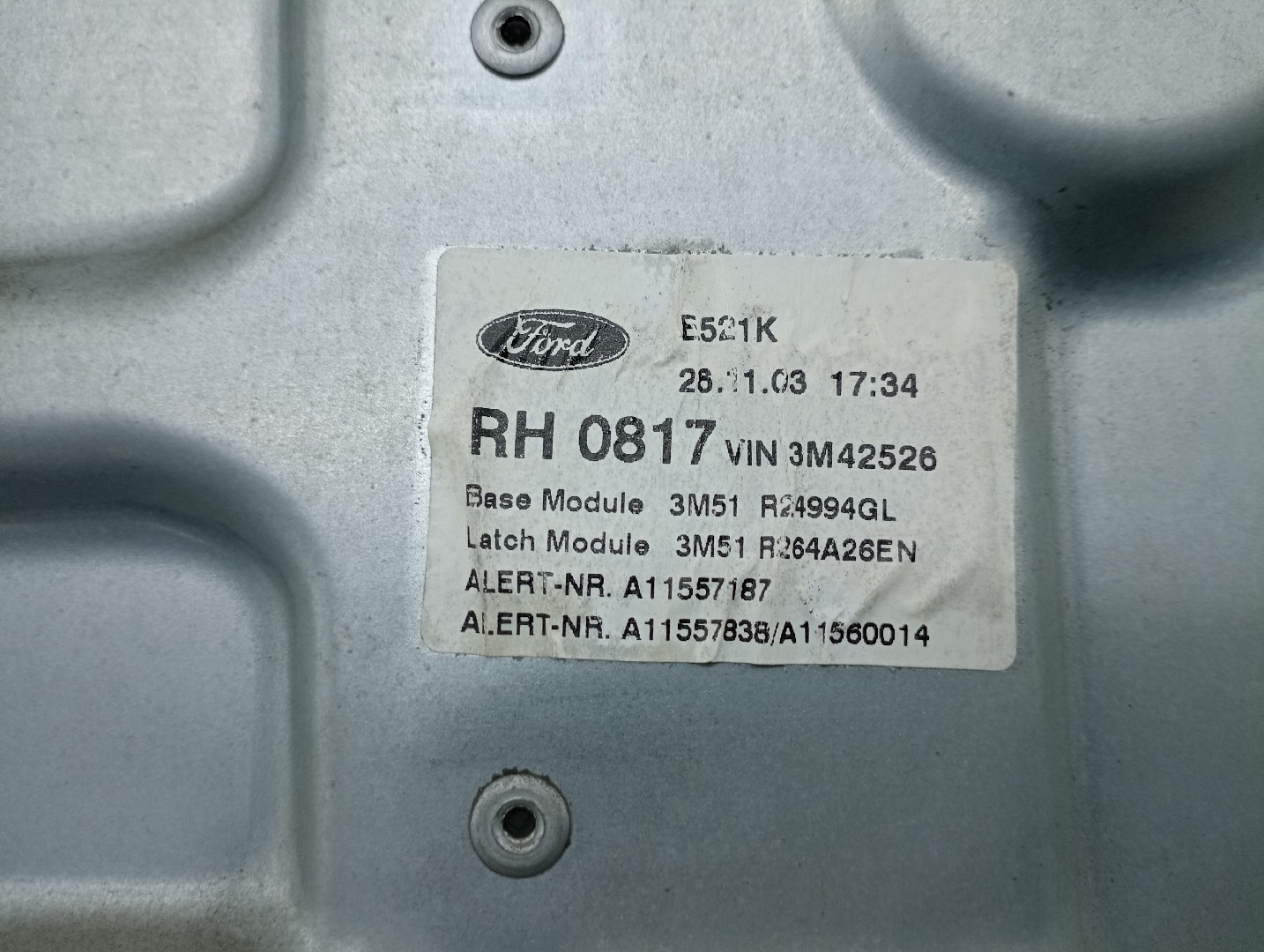 Mecanismo do vidro trás direito FORD C-MAX (DM2) | 07 - 10 Imagem-1