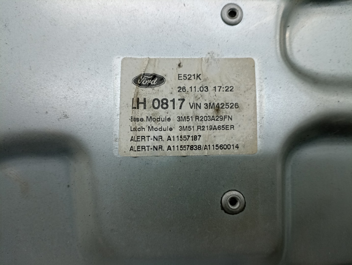Mecanismo do vidro frente esquerdo FORD C-MAX (DM2) | 07 - 10 Imagem-2