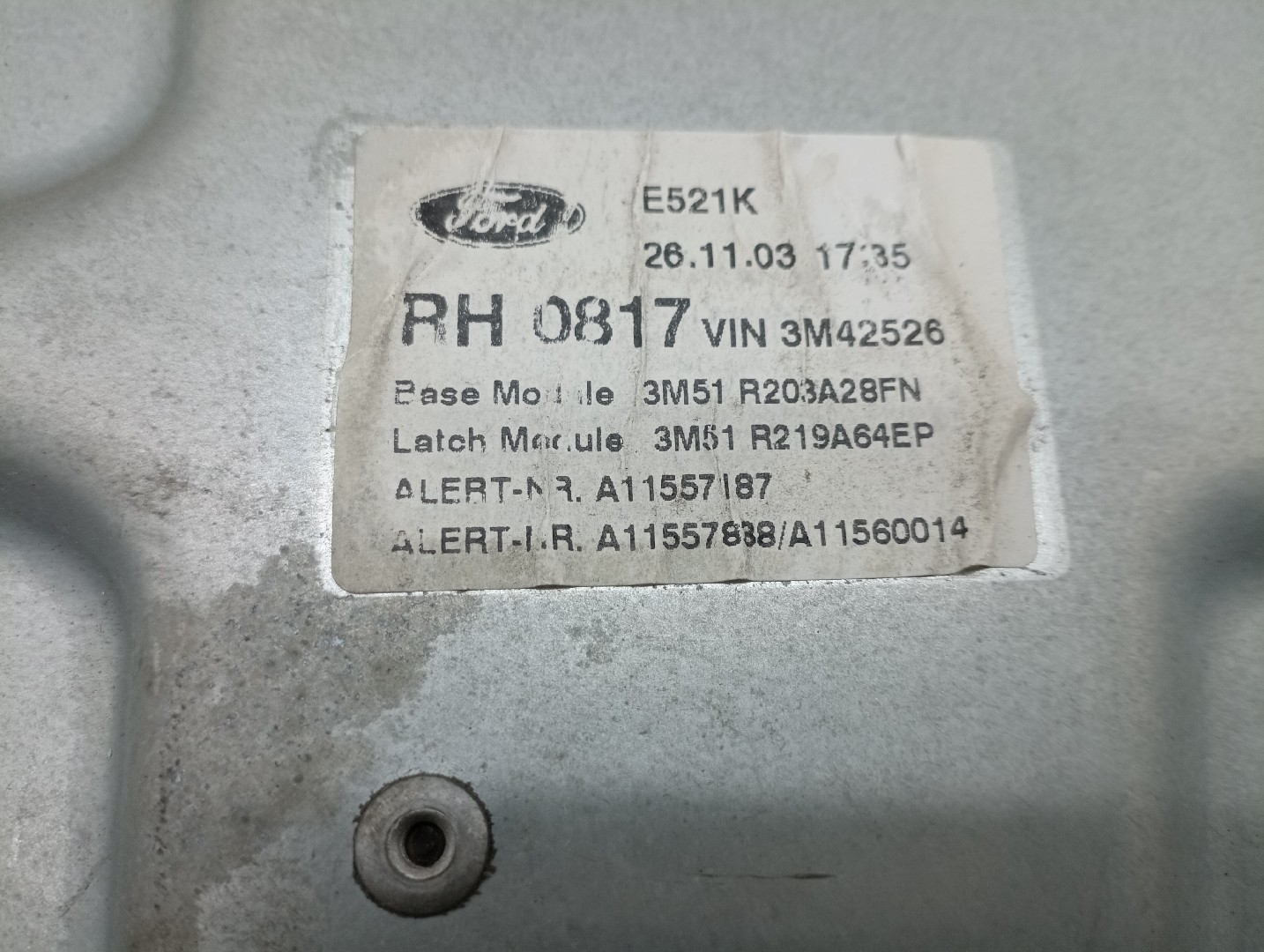Mecanismo do vidro  frente direito FORD C-MAX (DM2) | 07 - 10 Imagem-1