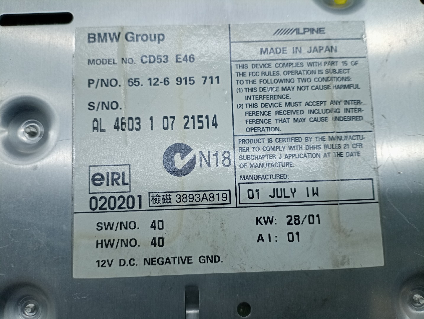 Auto-Rádio BMW 3 (E46) | 97 - 05 Imagem-3