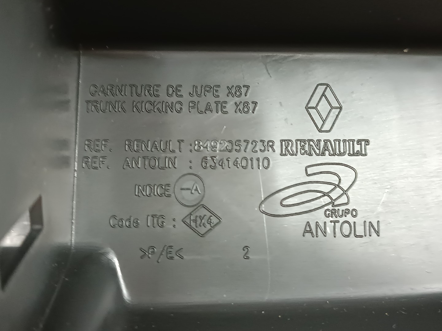 Friso de soleira da porta RENAULT CAPTUR I (J5_, H5_) | 13 -  Imagem-1