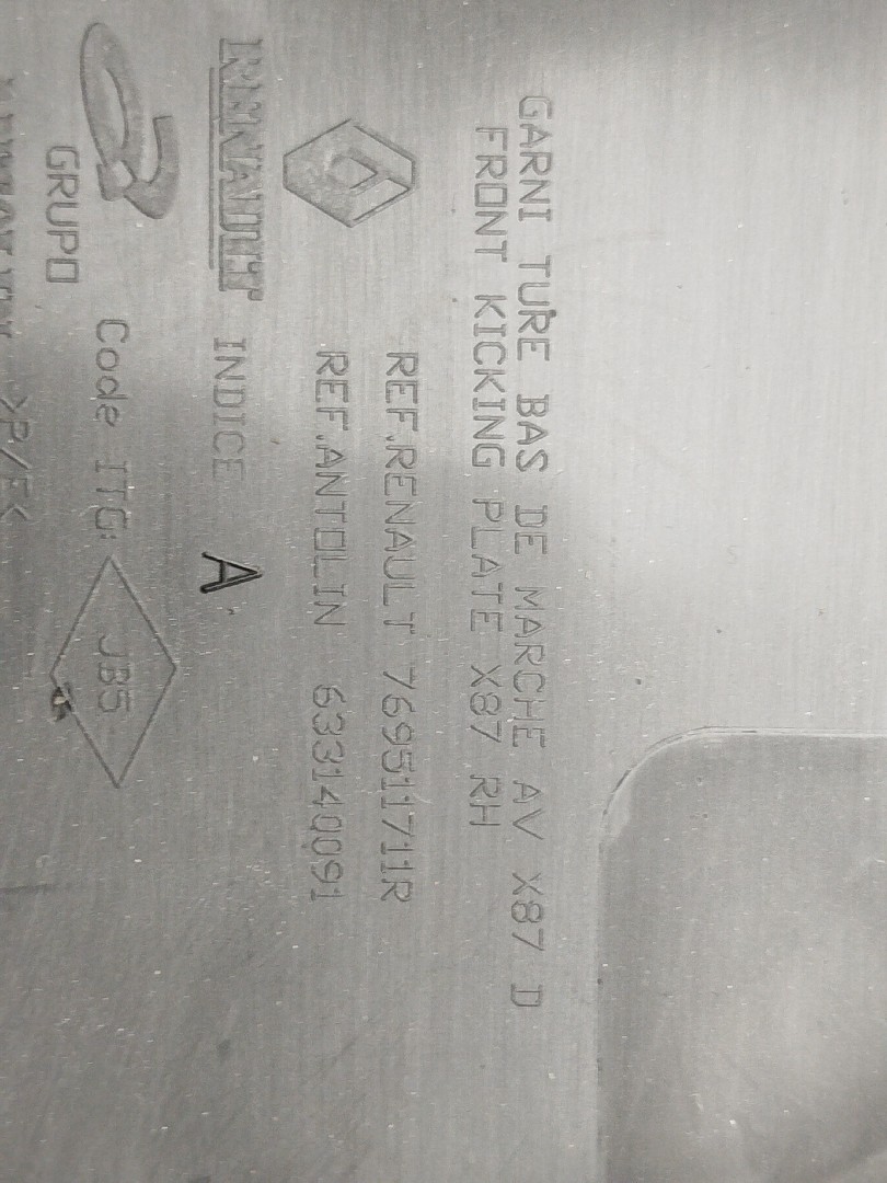 Moldura de soleira de porta RENAULT CAPTUR I (J5_, H5_) | 13 -  Imagem-3