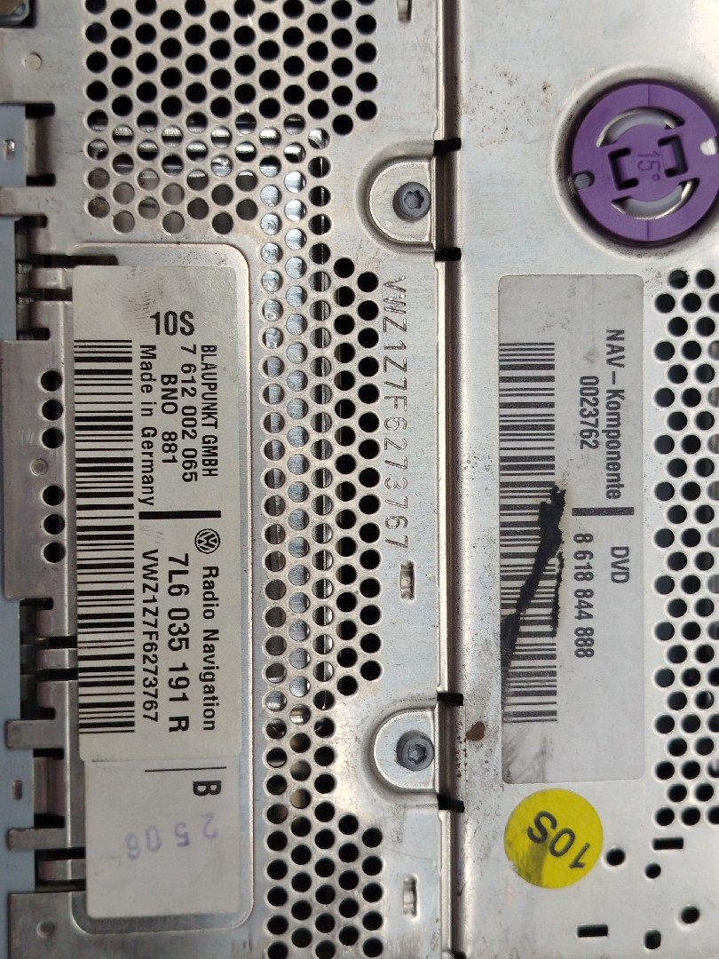 Auto-Rádio VOLKSWAGEN TOUAREG (7LA, 7L6, 7L7) | 02 - 13 Imagem-5