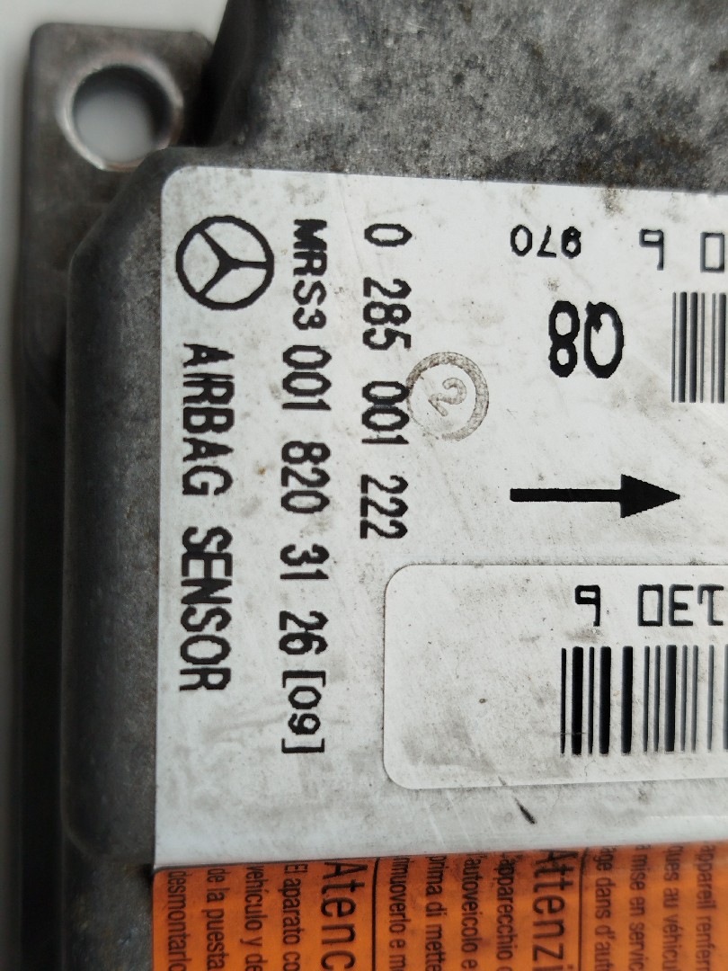 Centralita Airbags MERCEDES-BENZ A-CLASS (W168) | 97 - 05 Imagem-1