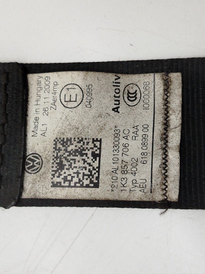 Cinto Frente Direito VOLKSWAGEN GOLF VI (5K1) | 08 - 14 Imagem-3