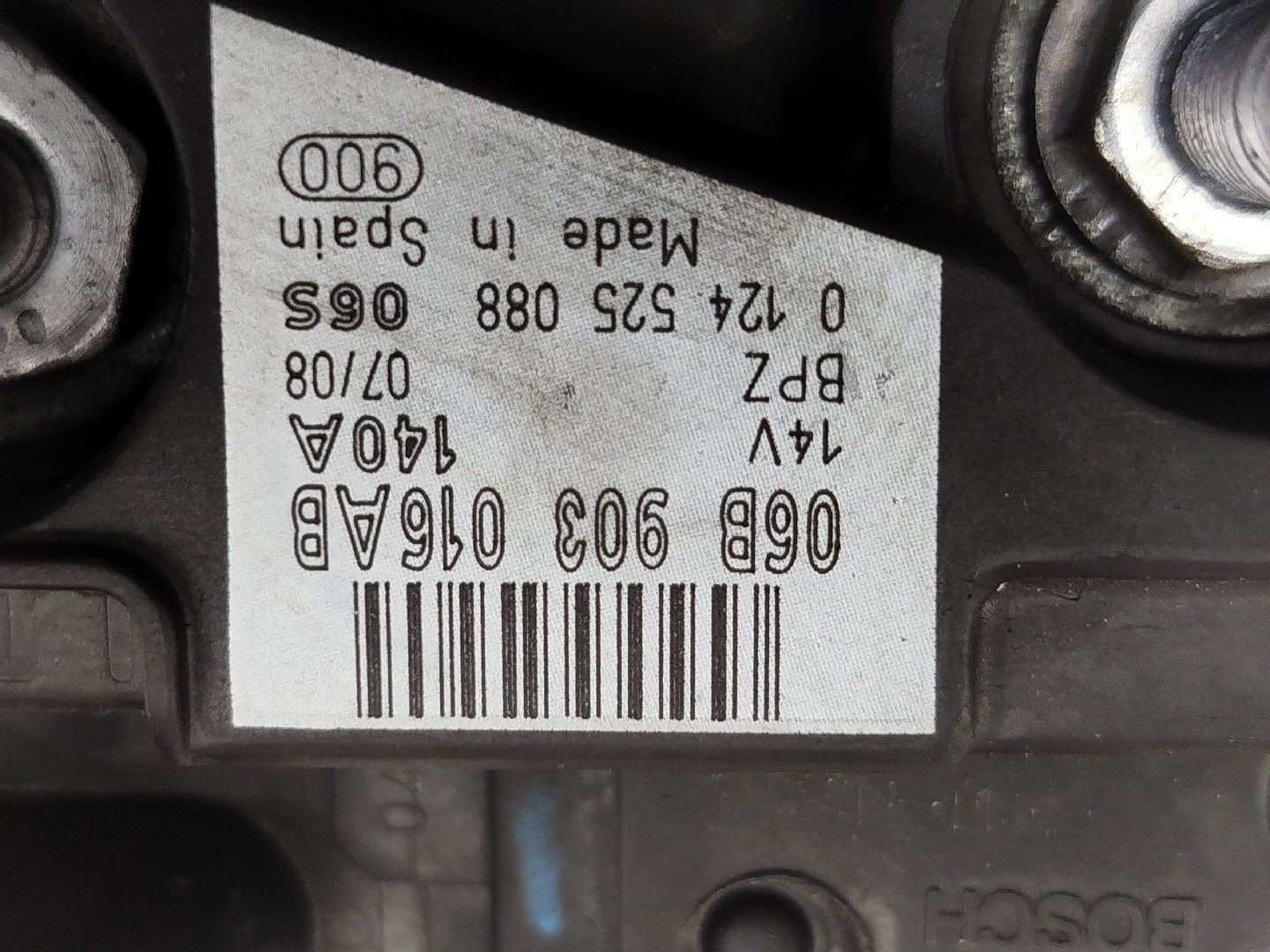 Alternador AUDI A3 Sportback (8PA) | 04 - 15 Imagem-3