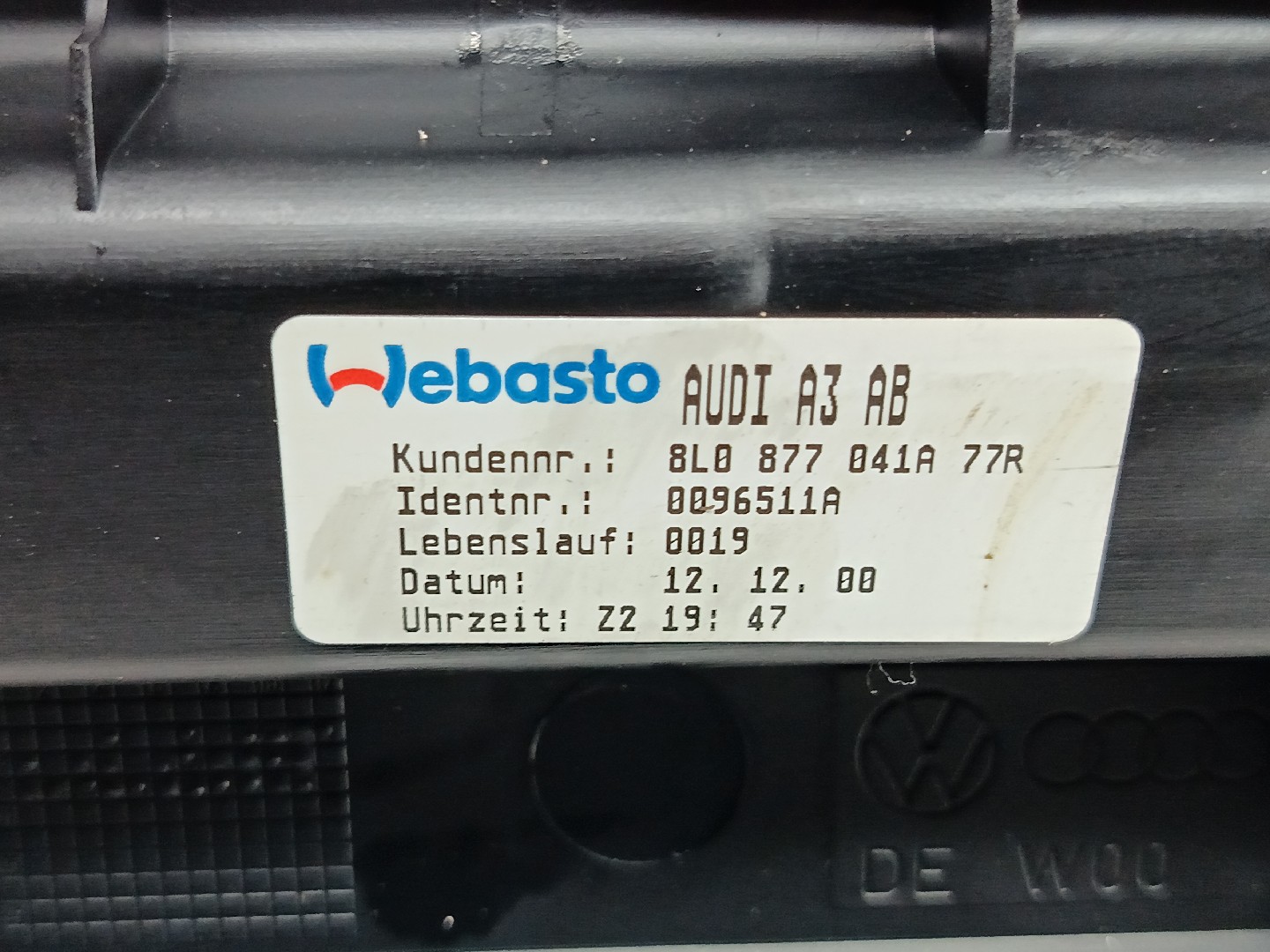Teto de Abrir Elétrico AUDI A3 (8L1) | 96 - 06 Imagem-3