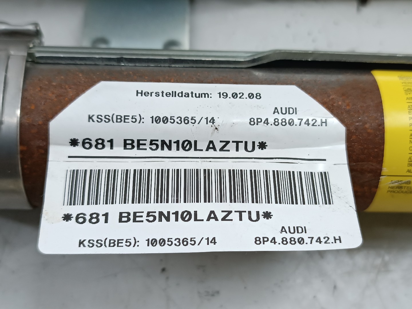Cortina de airbag direita AUDI A3 Sportback (8PA) | 04 - 15 Imagem-1