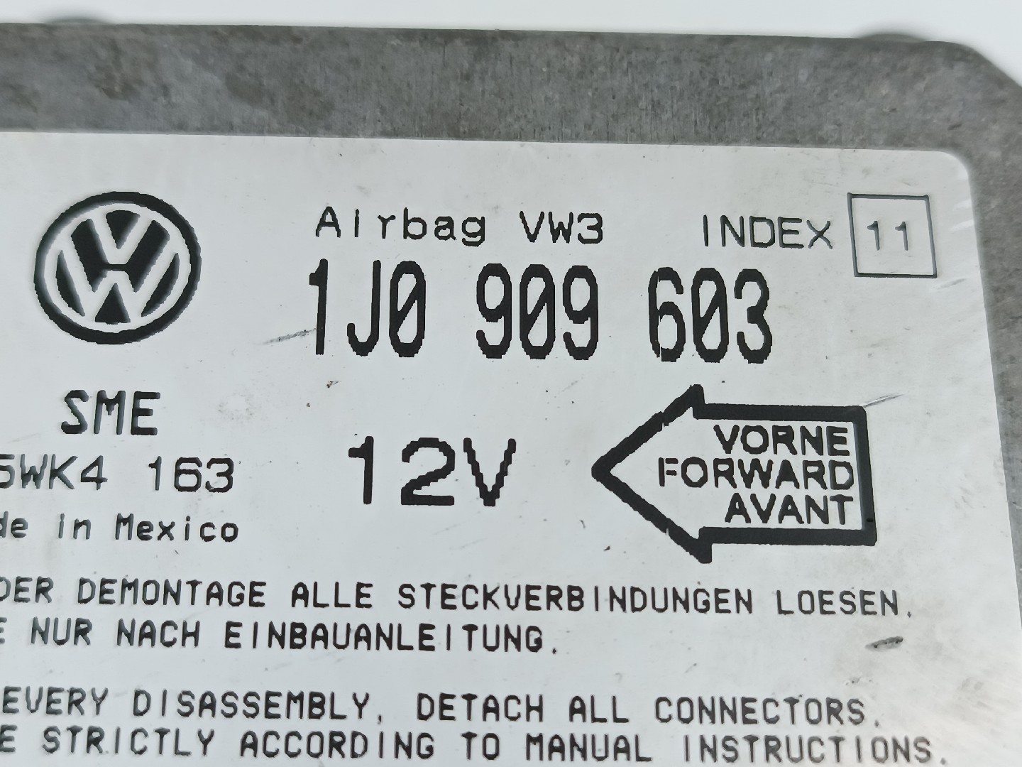 Centralina des coussins gonflables SEAT IBIZA III (6K1) | 99 - 02 Imagem-1