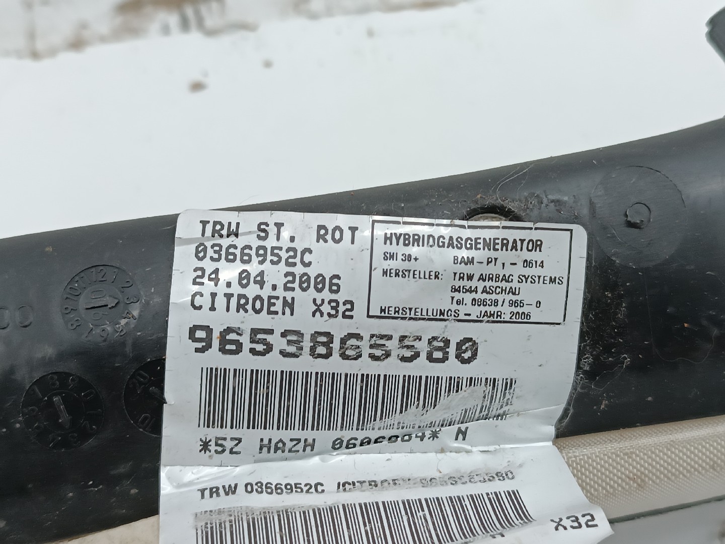 Airbag de cortina direito esquerdo CITROEN C5 II Break (RE_) | 04 -  Imagem-1