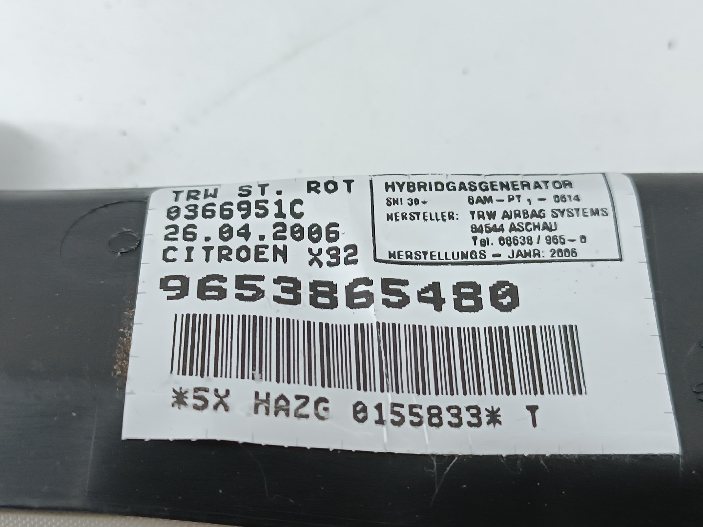 Airbag de cortina direito esquerdo CITROEN C5 II Break (RE_) | 04 -  Imagem-4