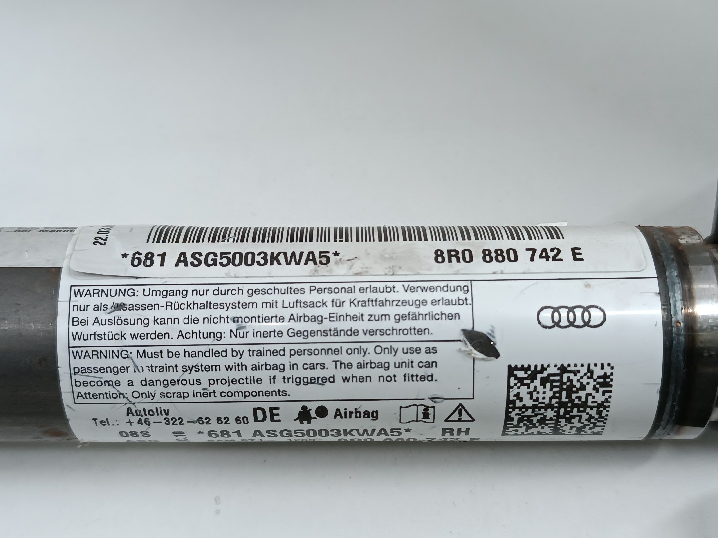 Airbag de cortina direito esquerdo AUDI Q5 (8RB) | 08 - 17 Imagem-3