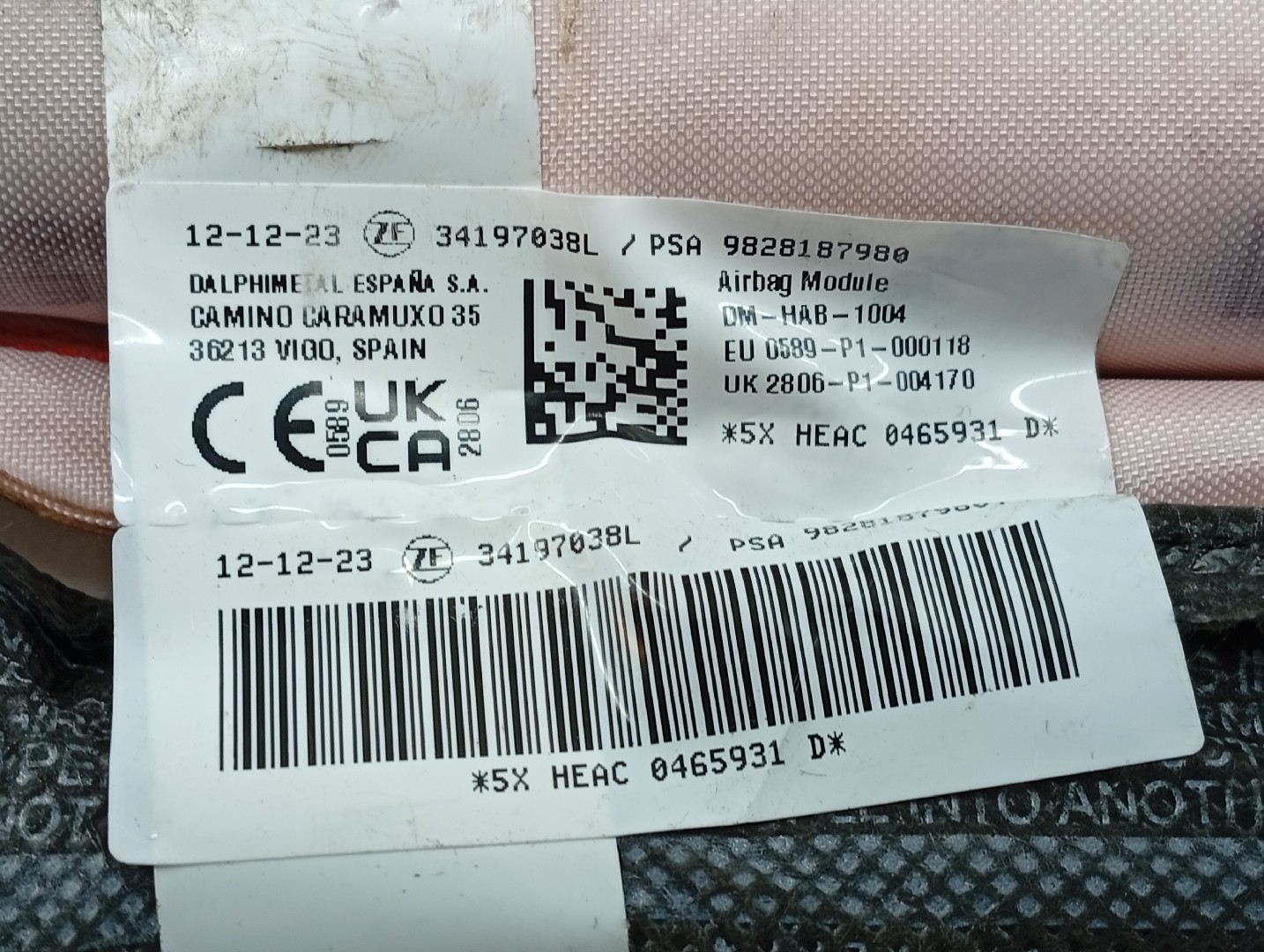 Airbag de cortina direito esquerdo PEUGEOT 5008 (0U_, 0E_) | 09 - 17 Imagem-1