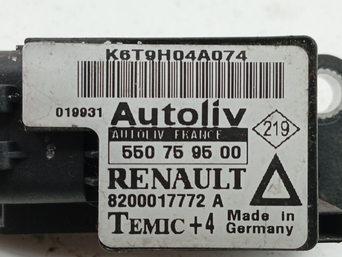 Sensor de airbag RENAULT LAGUNA I (B56_, 556_) | 93 - 02 Imagem-1
