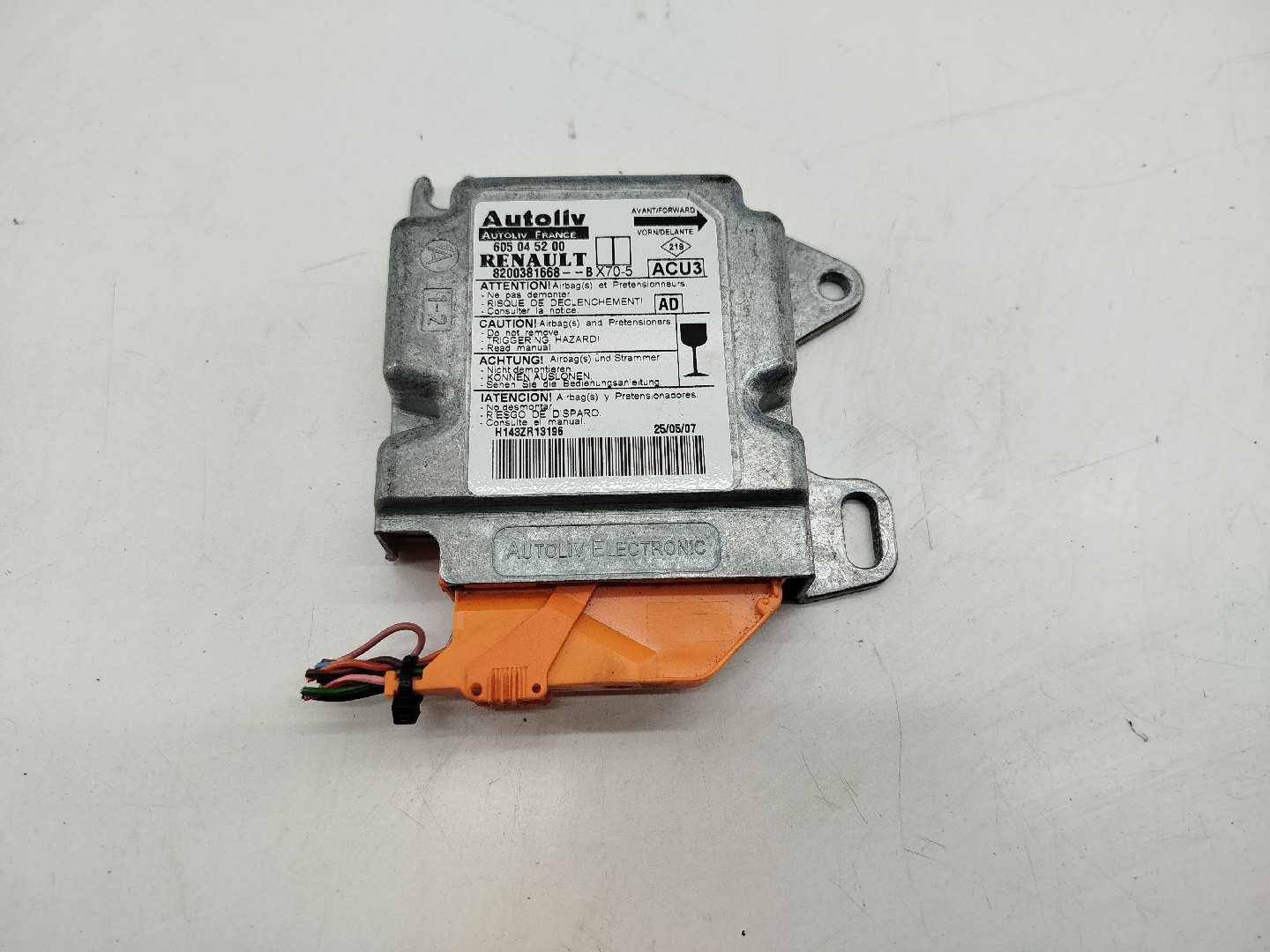 Centralina de Airbag RENAULT MASTER II Caixa (FD) | 98 - 