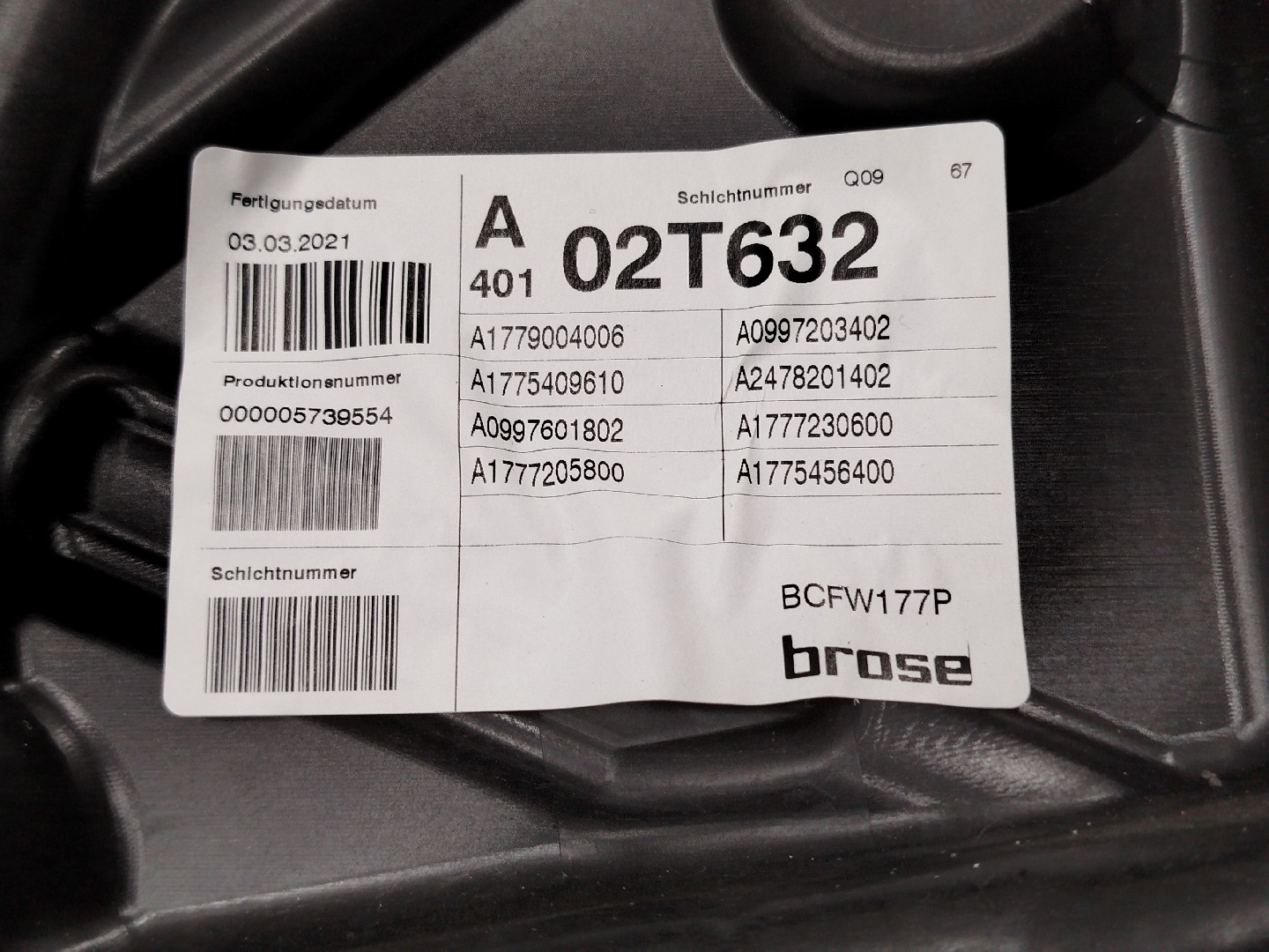 Forra de porta MERCEDES-BENZ A-CLASS (W177) | 18 -  Imagem-1