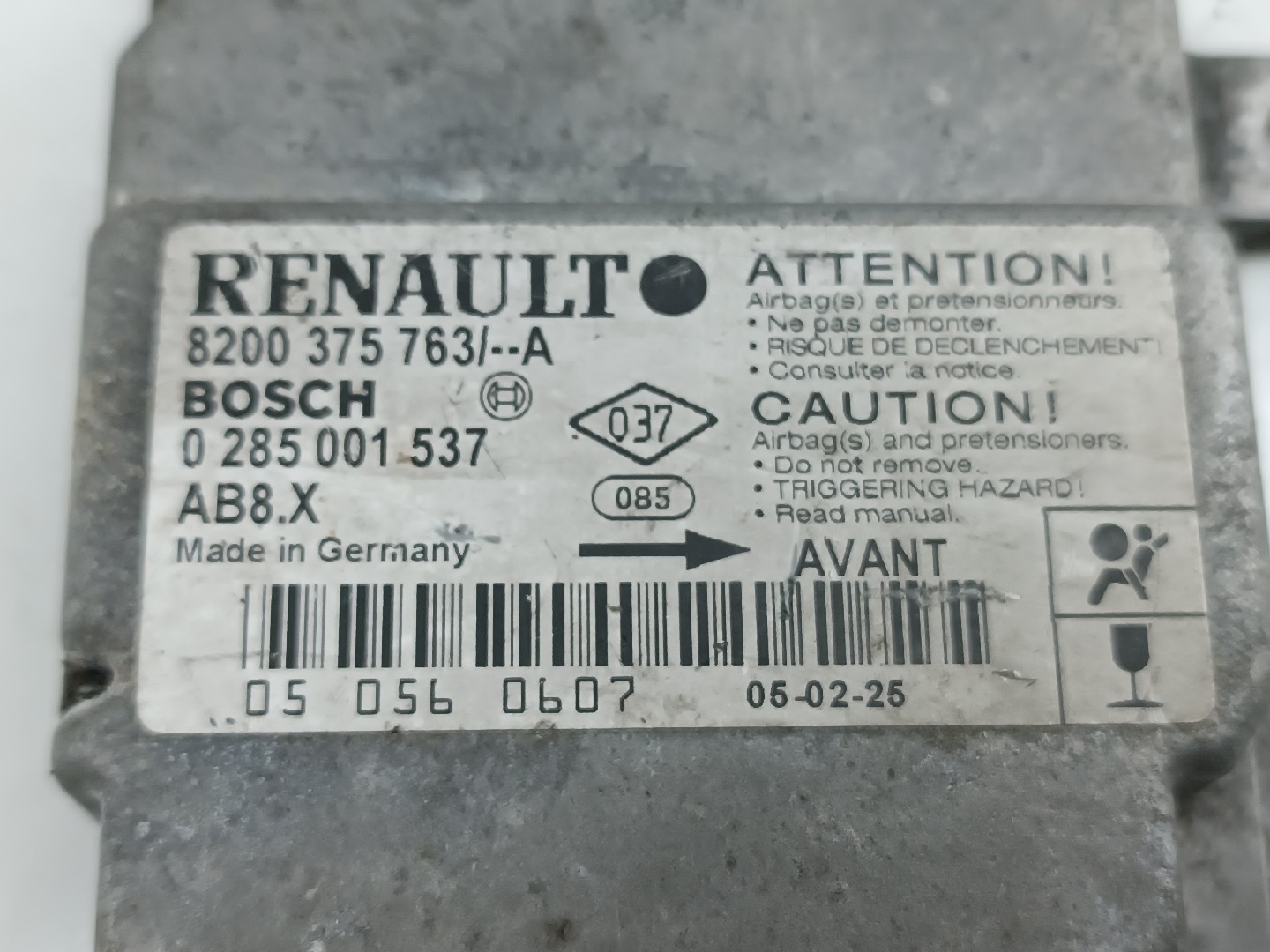 Centralina des coussins gonflables RENAULT CLIO II (BB_, CB_) | 98 -  Imagem-3