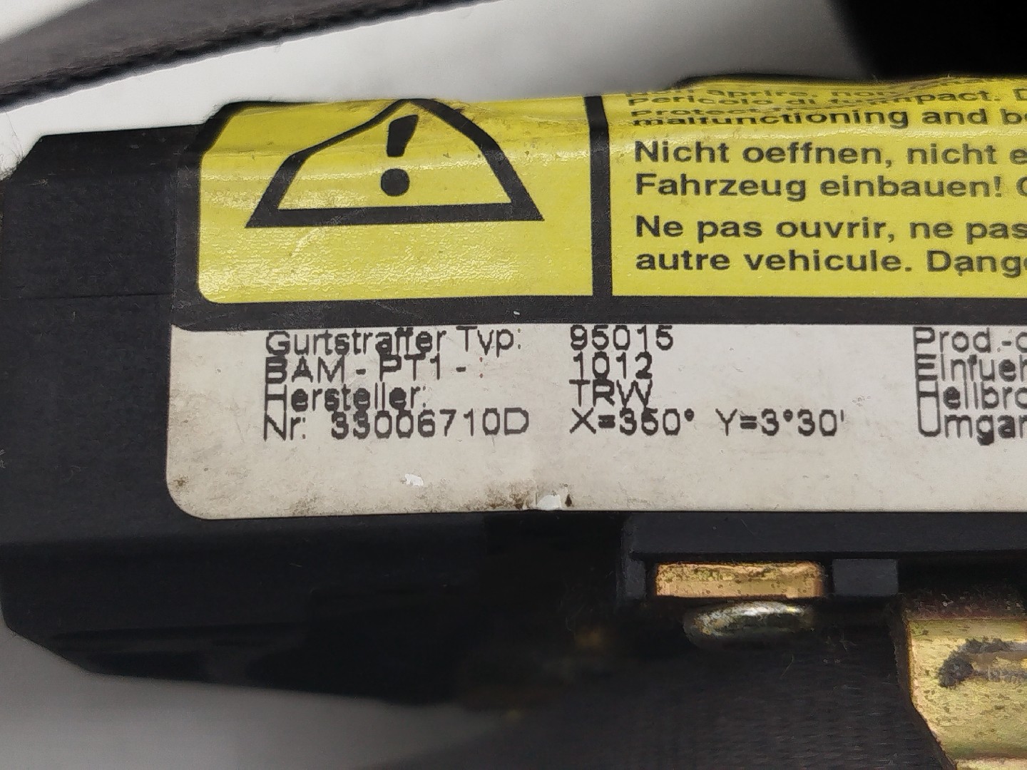 Cinto Frente Direito FIAT PUNTO (188_) | 99 - 12 Imagem-3